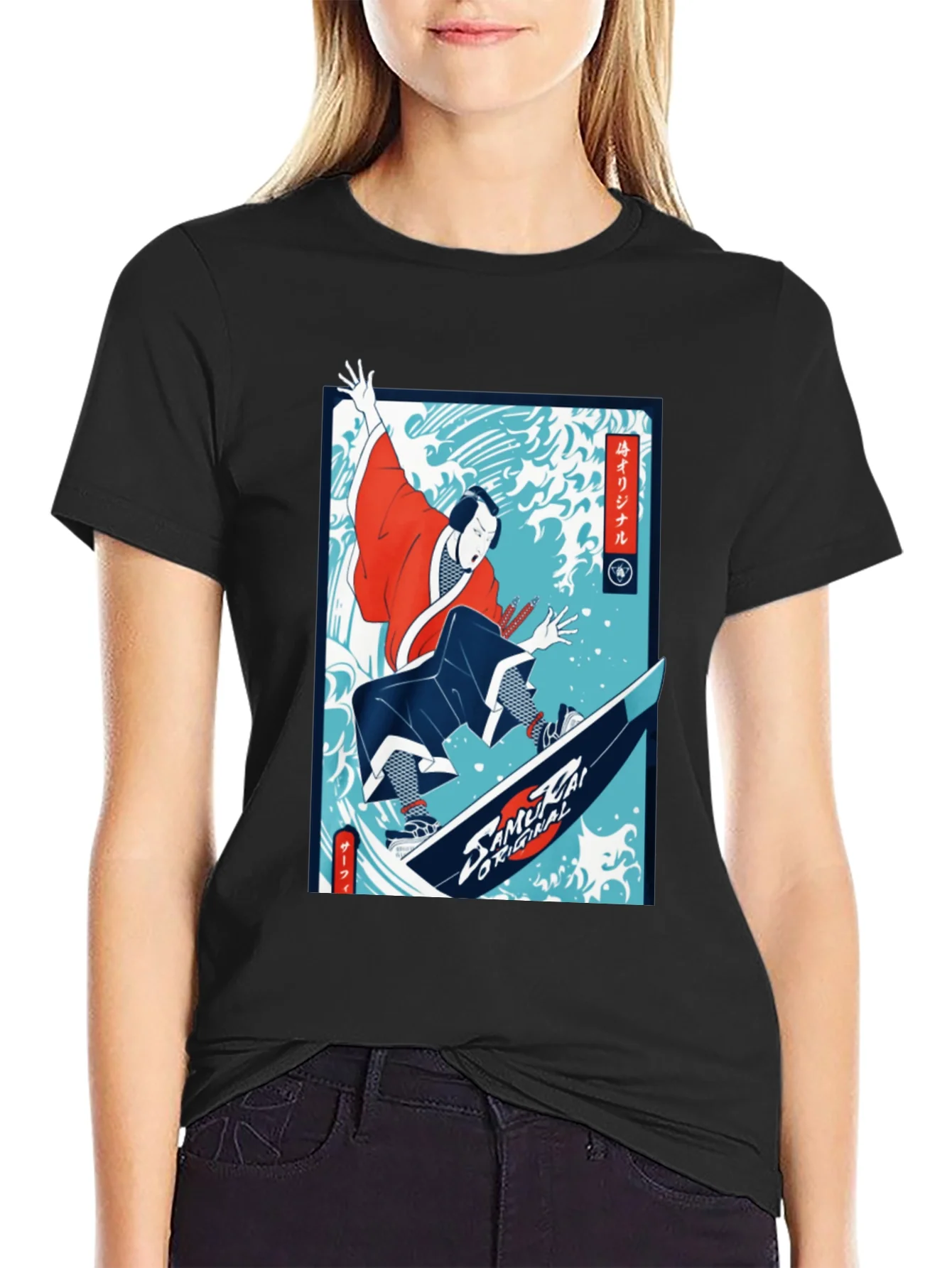 Samurai Surfer Graphic Tee