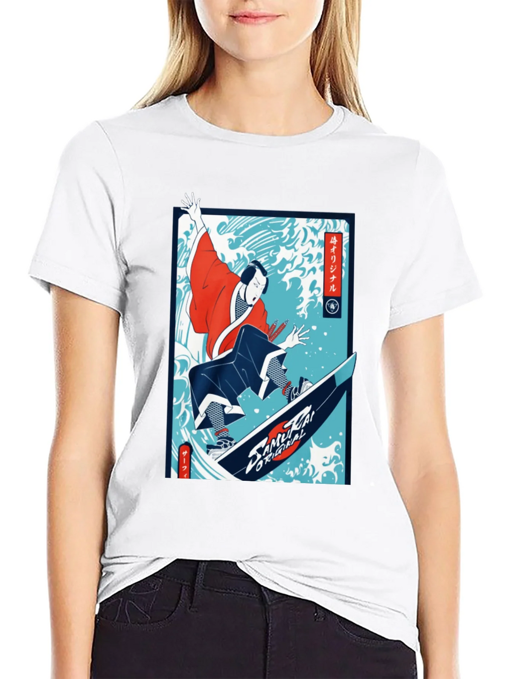 Samurai Surfer Graphic Tee