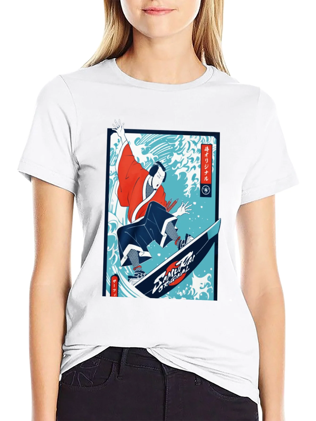 Samurai Surfer Graphic Tee