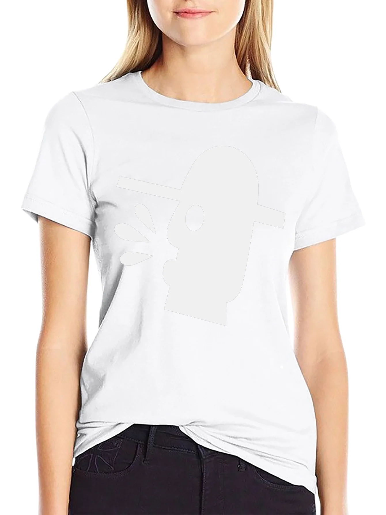 Abstract Art Graphic Tee - Black Cotton T-Shirt