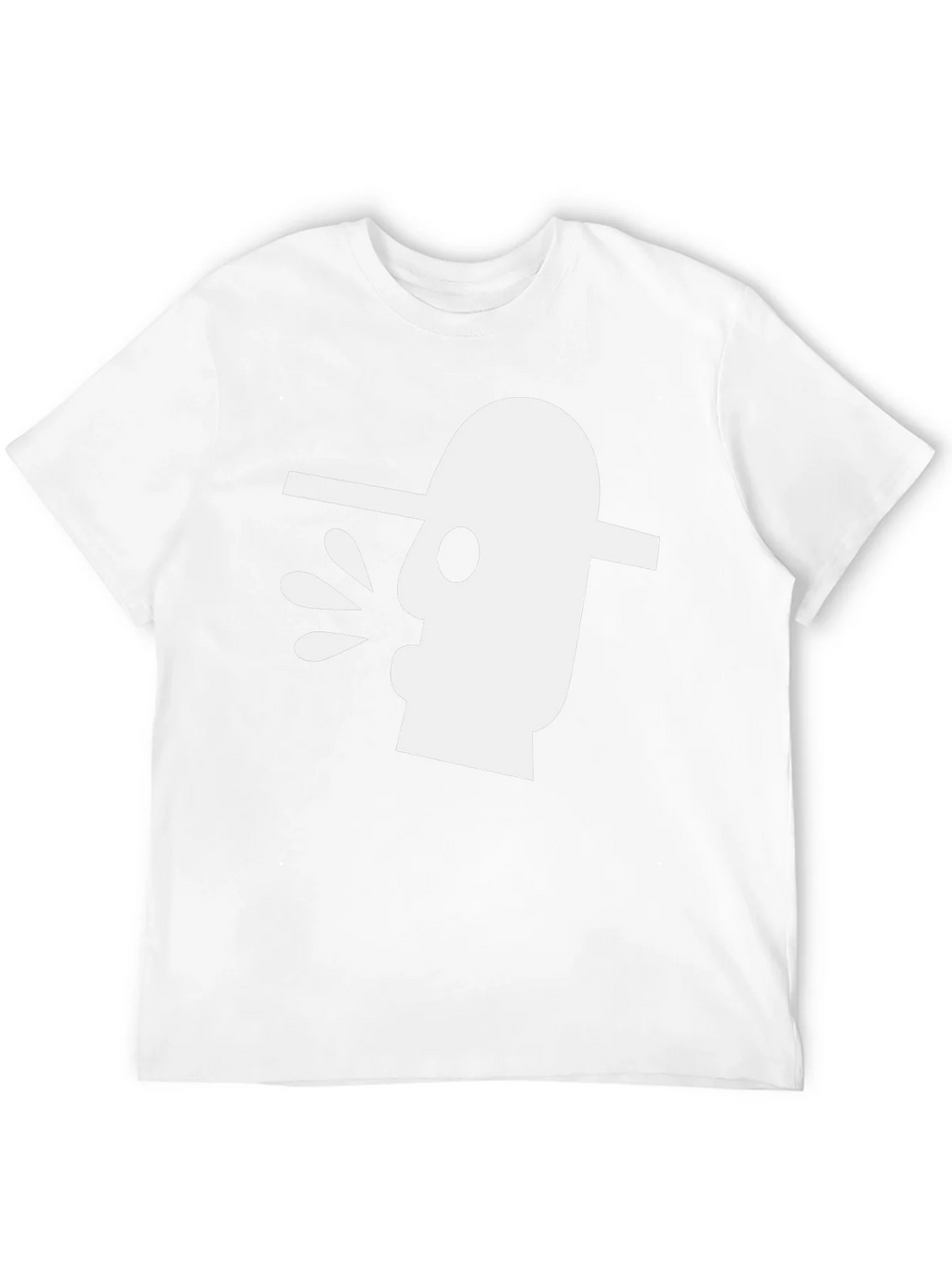 Abstract Art Graphic Tee - Black Cotton T-Shirt