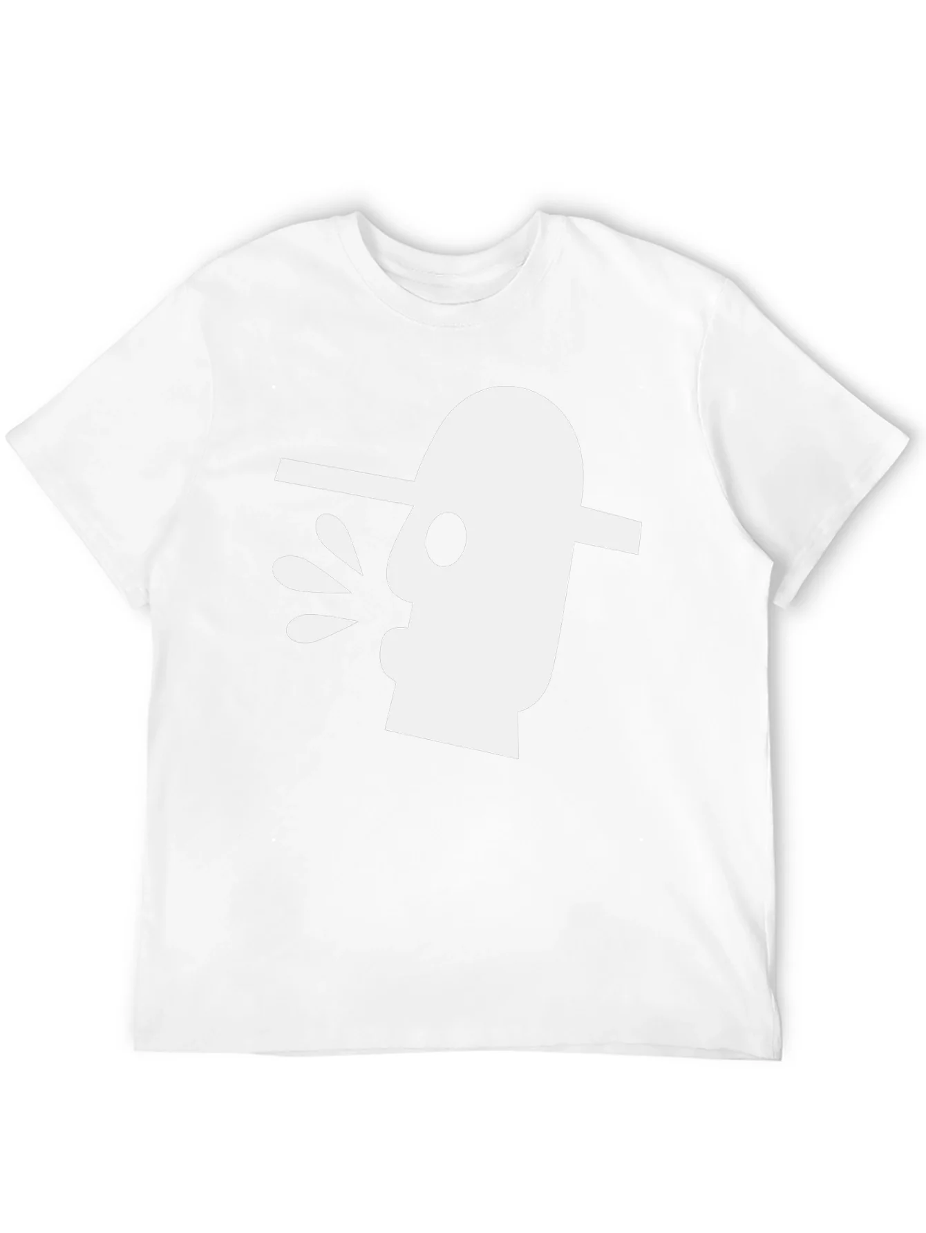 Abstract Art Graphic Tee - Black Cotton T-Shirt