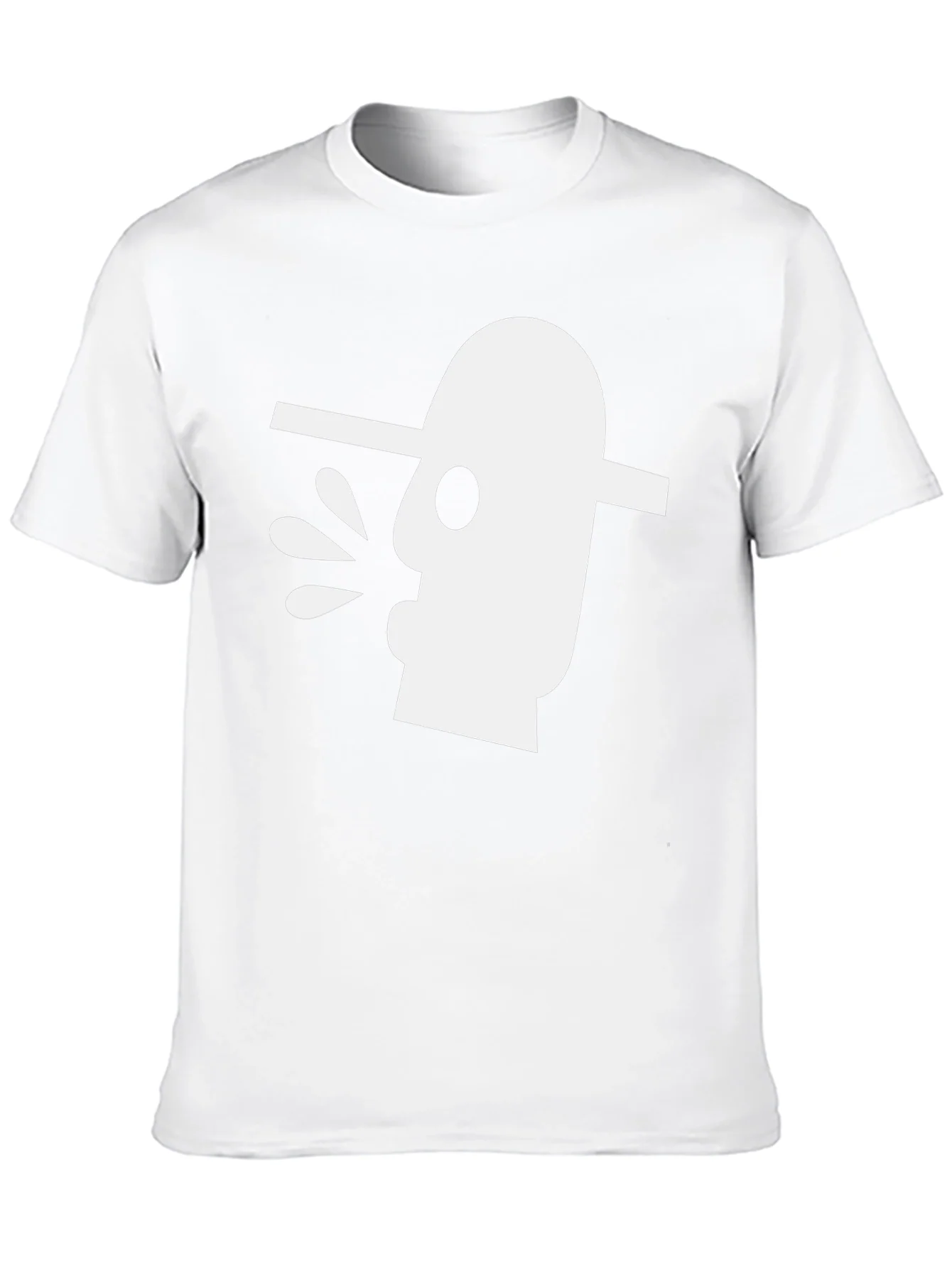 Abstract Art Graphic Tee - Black Cotton T-Shirt
