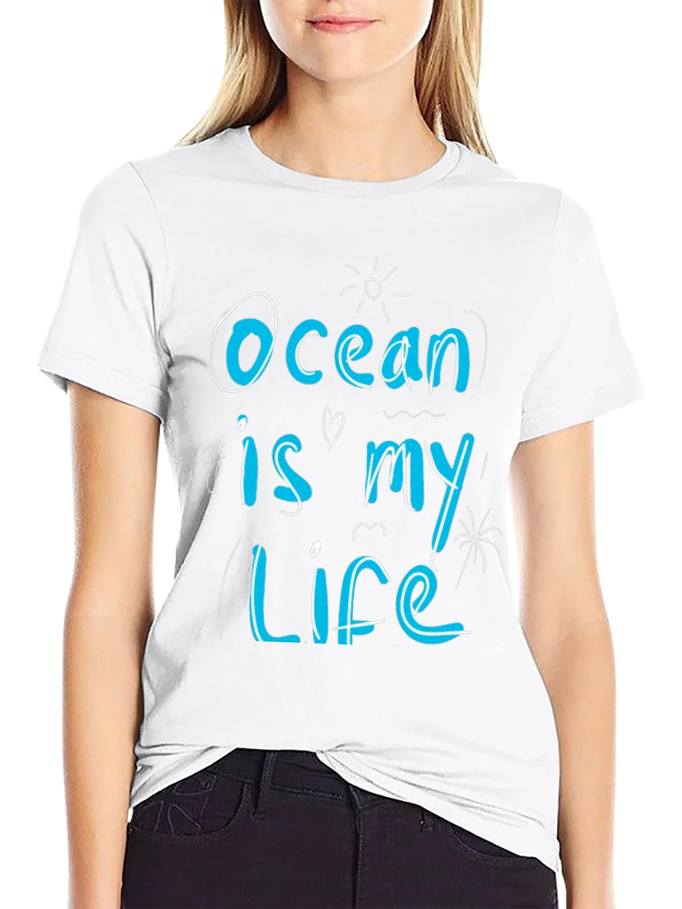 Ocean is my Life T-Shirt - Black
