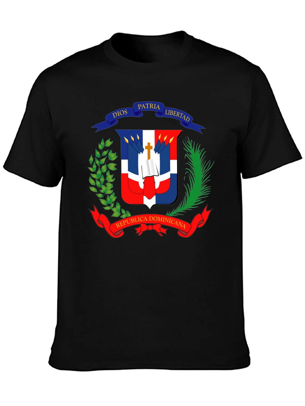 Dominican Republic Flag Emblem T-Shirt