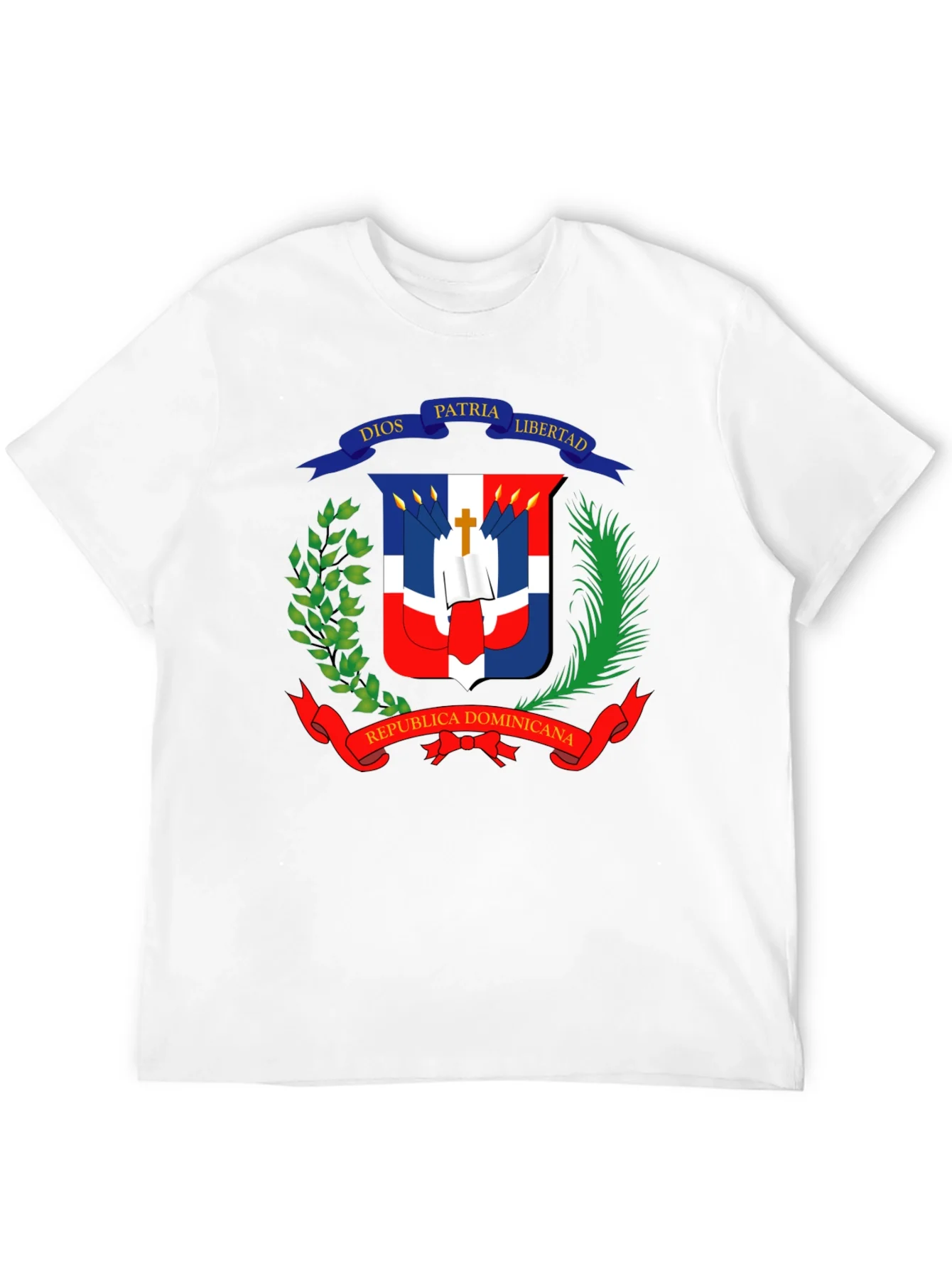 Dominican Republic Flag Emblem T-Shirt