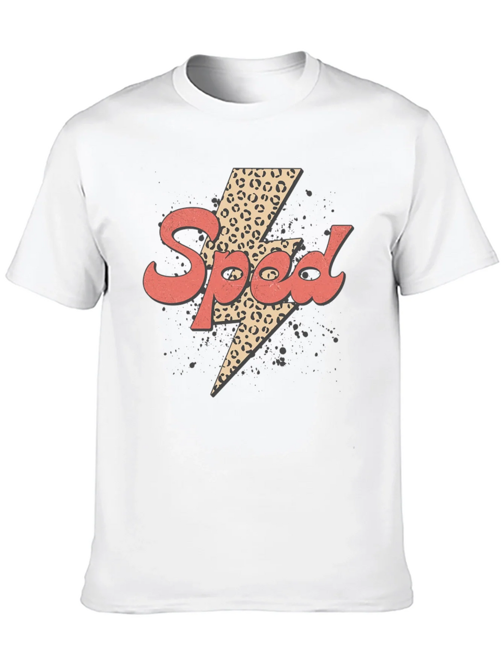 Speed Leopard Lightning Bolt Graphic Tee