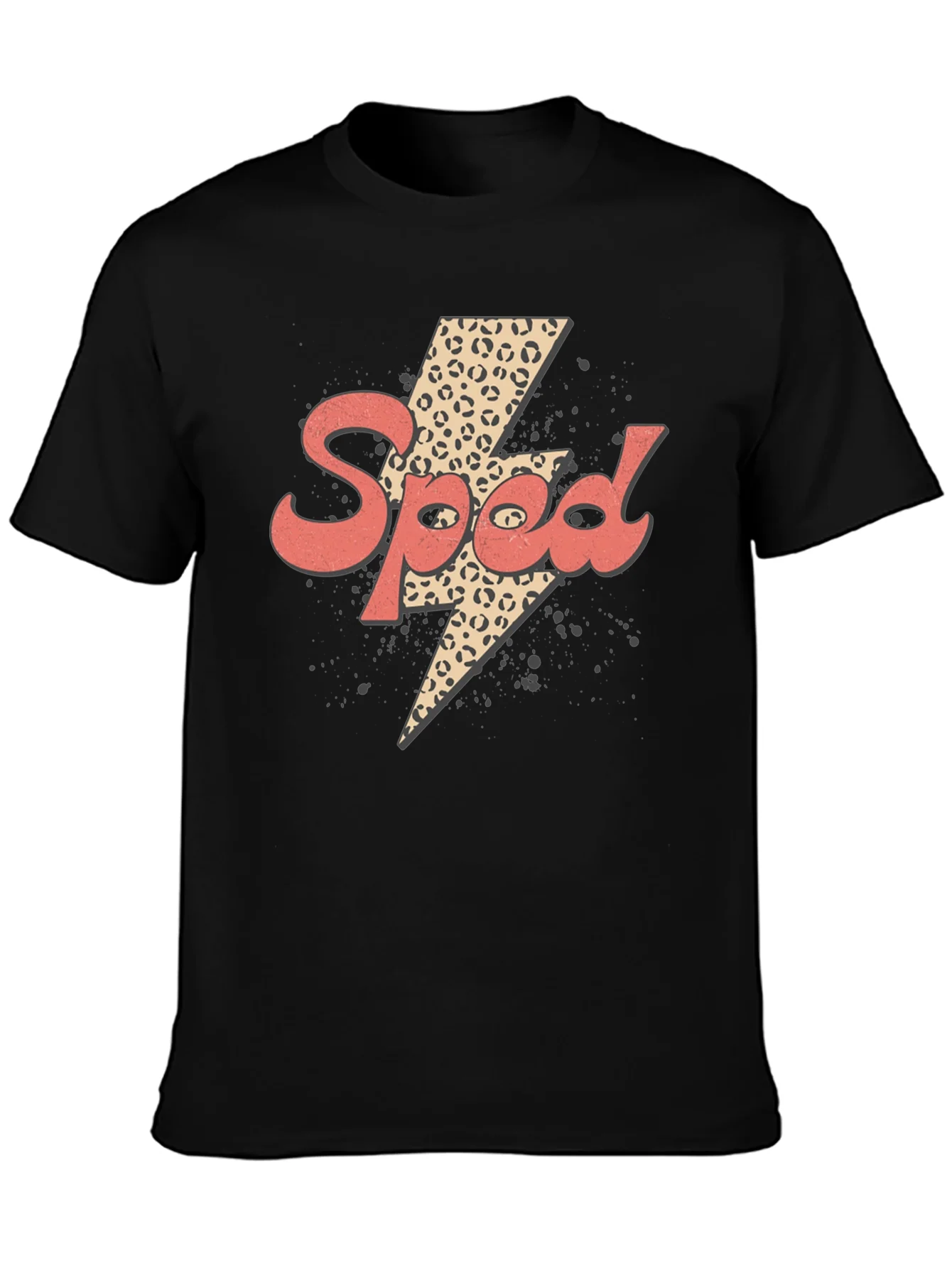 Speed Leopard Lightning Bolt Graphic Tee