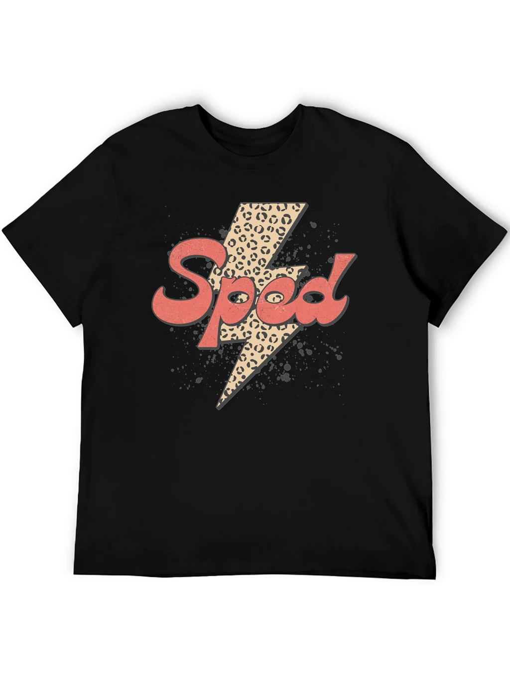 Speed Leopard Lightning Bolt Graphic Tee