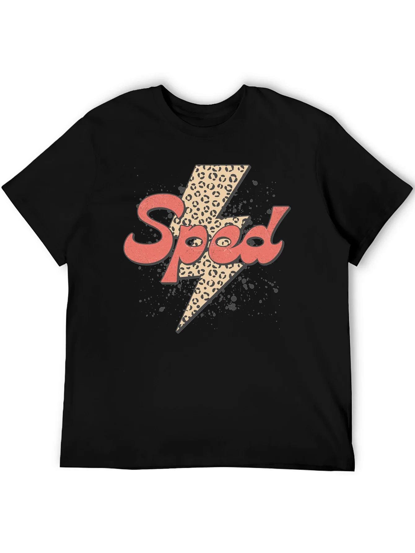 Speed Leopard Lightning Bolt Graphic Tee