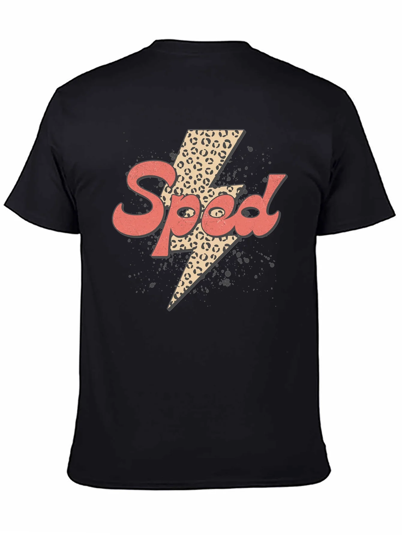 Speed Leopard Lightning Bolt Graphic Tee