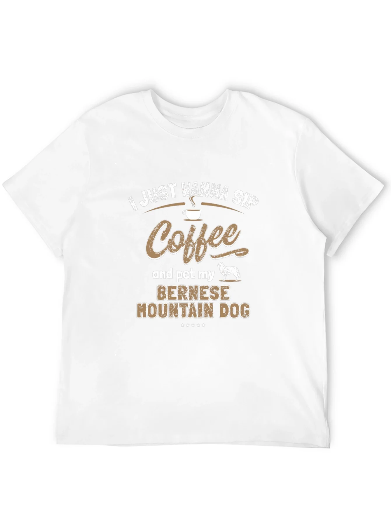 Coffee & Bernese Mountain Dog T-Shirt