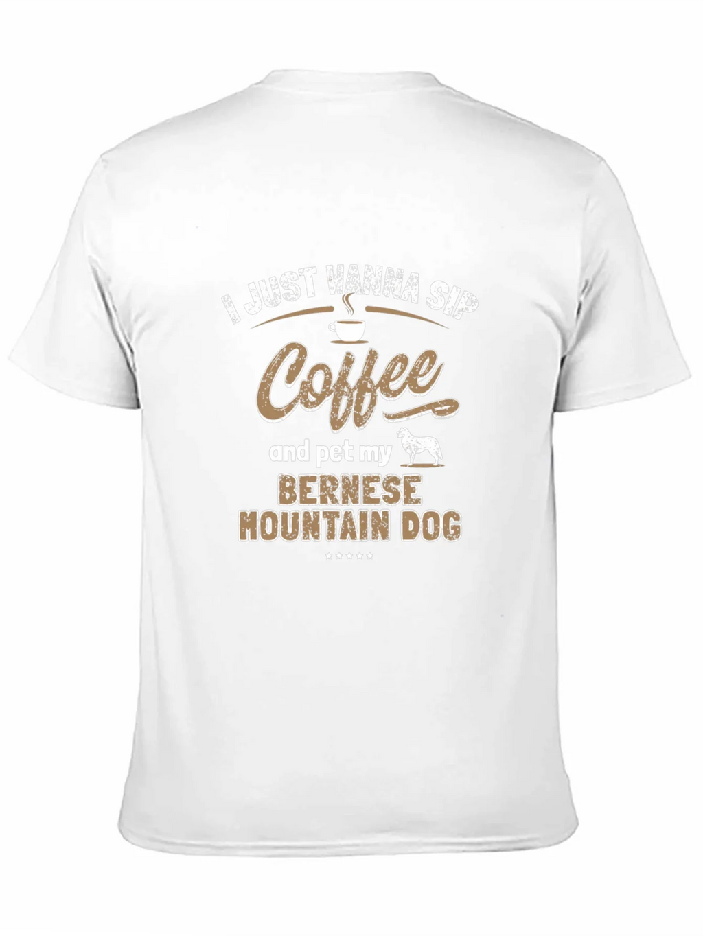 Coffee & Bernese Mountain Dog T-Shirt
