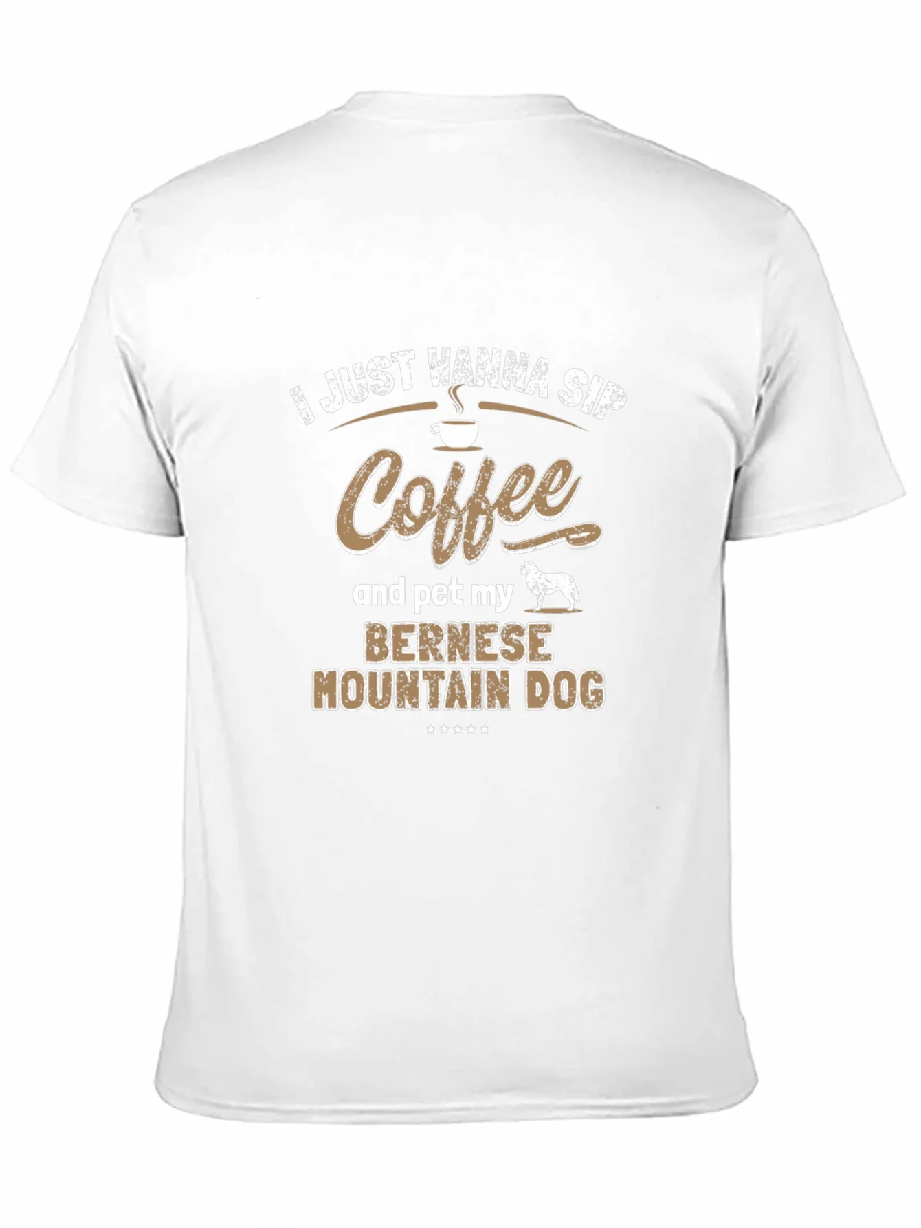 Coffee & Bernese Mountain Dog T-Shirt