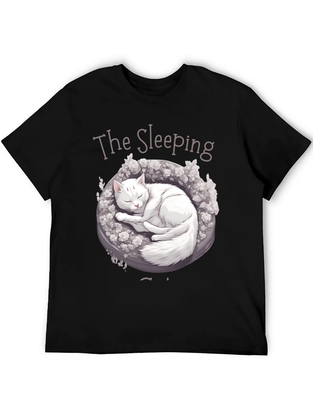 Sleeping Cat Graphic T-Shirt