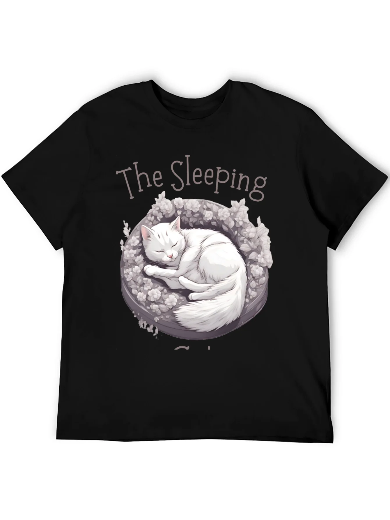 Sleeping Cat Graphic T-Shirt