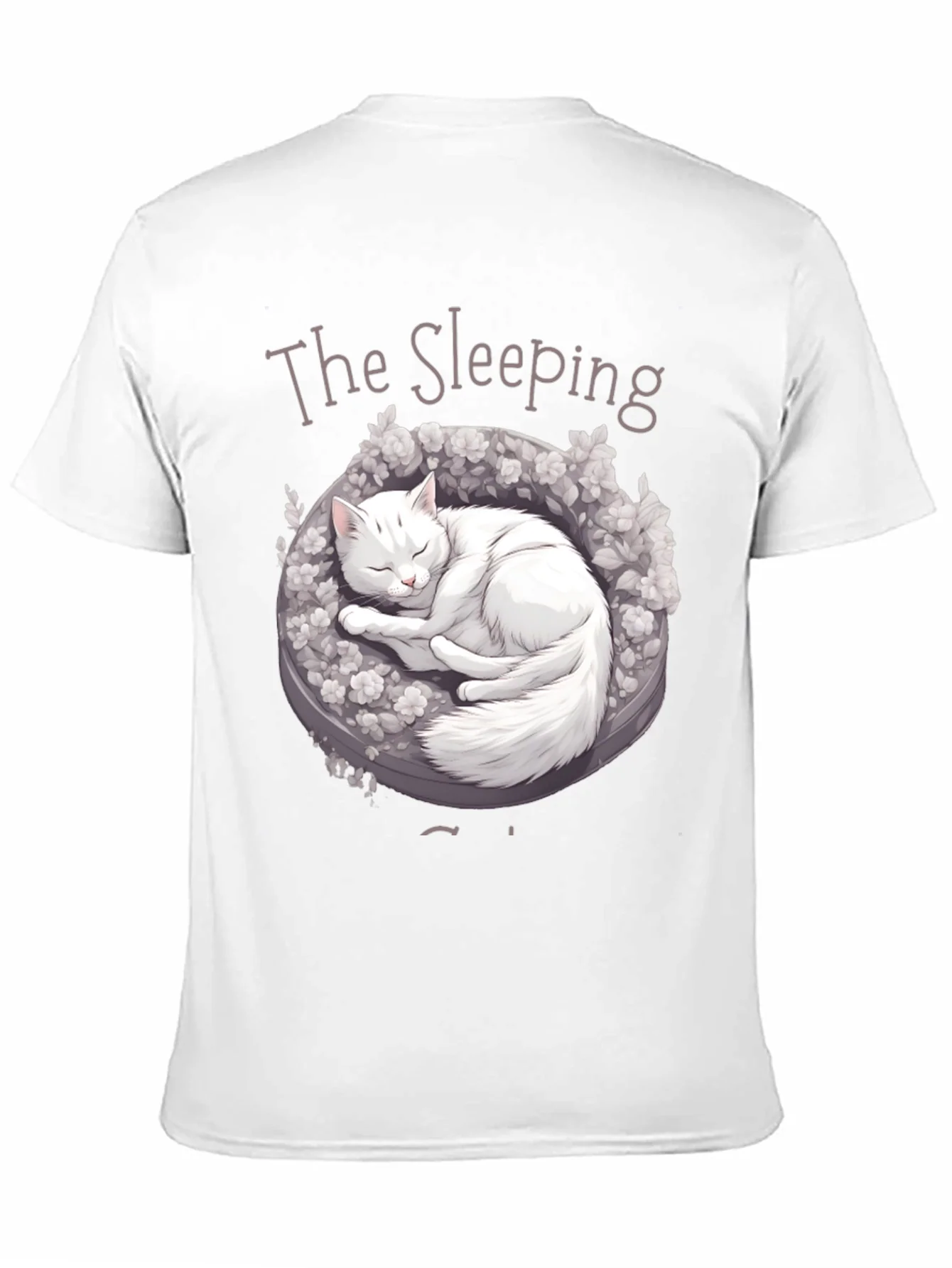 Sleeping Cat Graphic T-Shirt