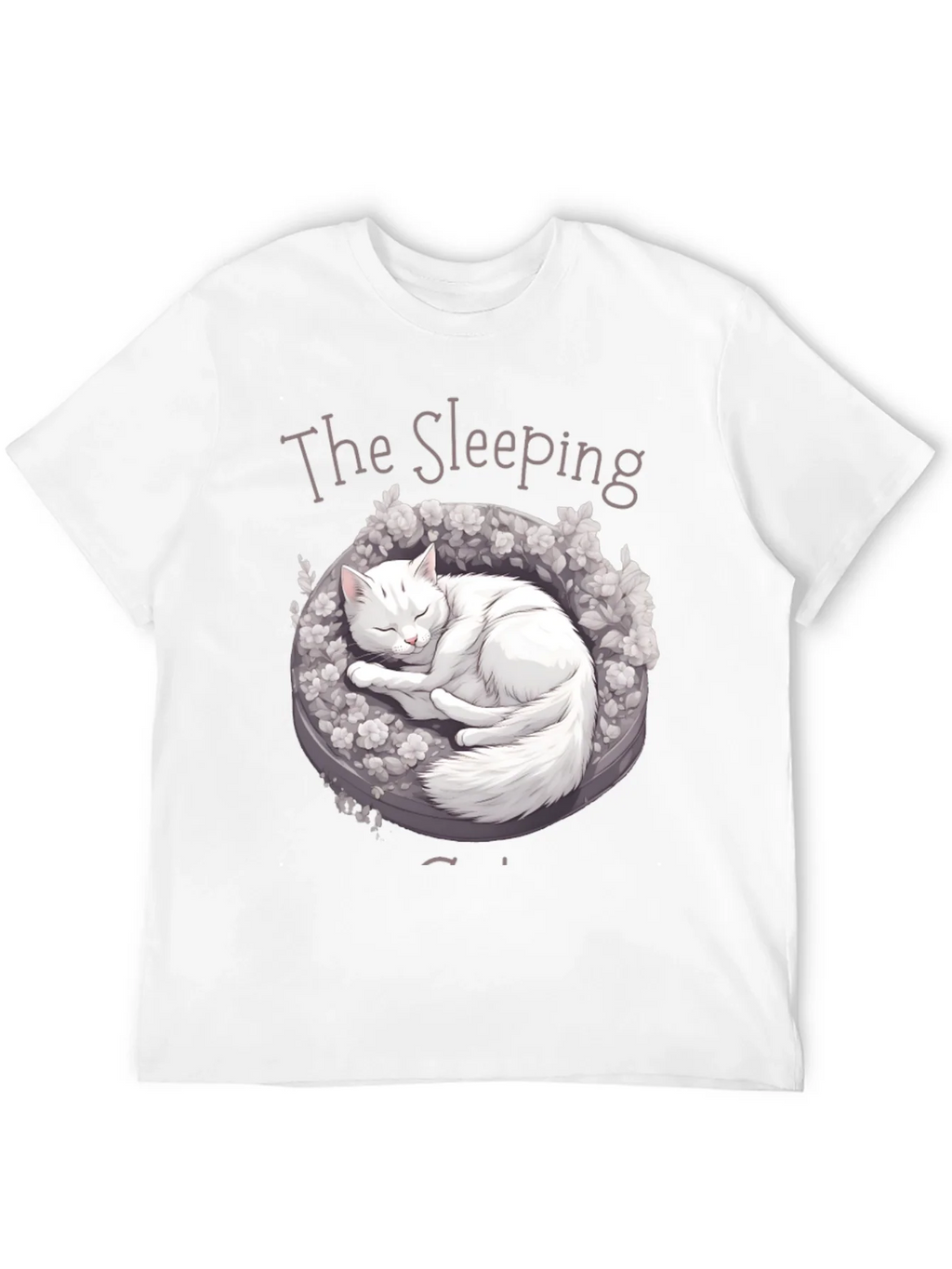Sleeping Cat Graphic T-Shirt