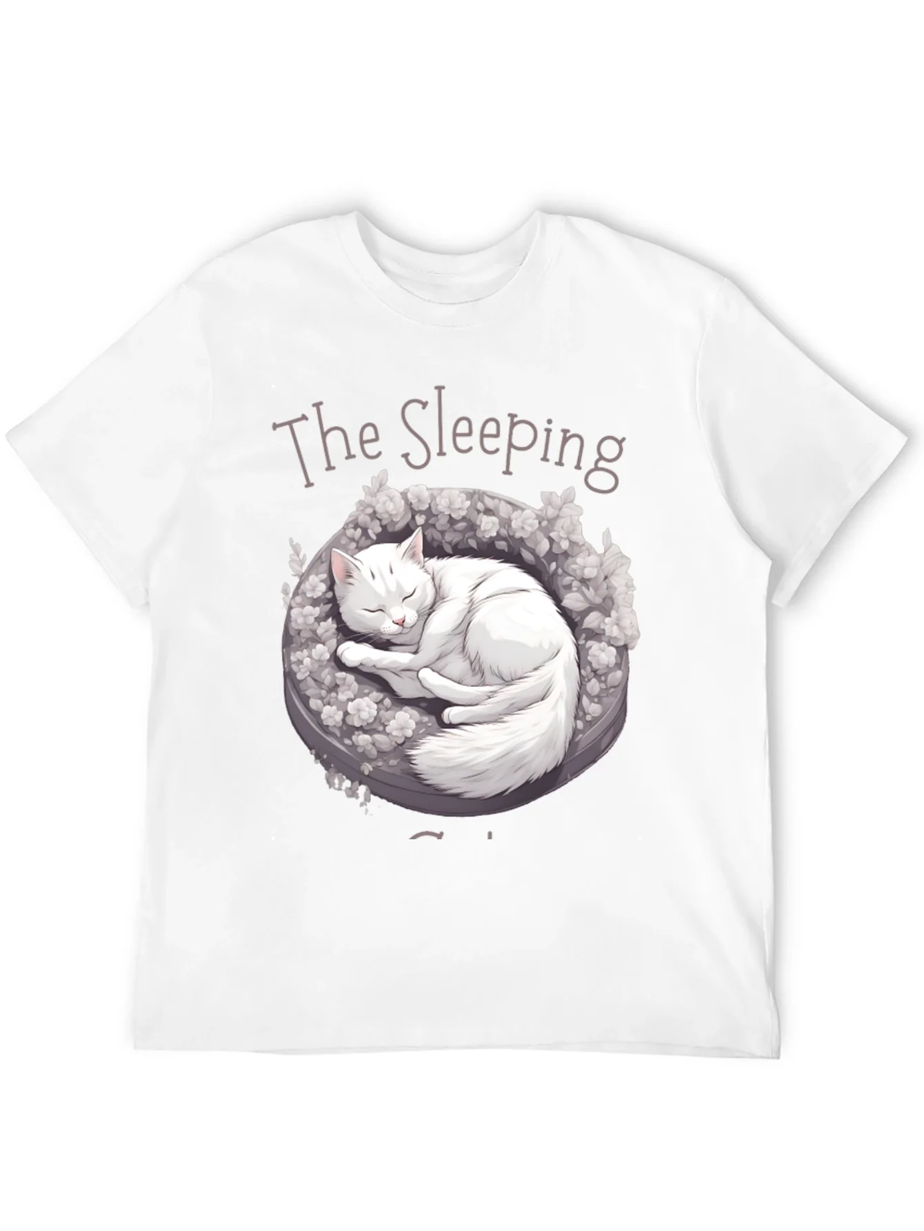 Sleeping Cat Graphic T-Shirt