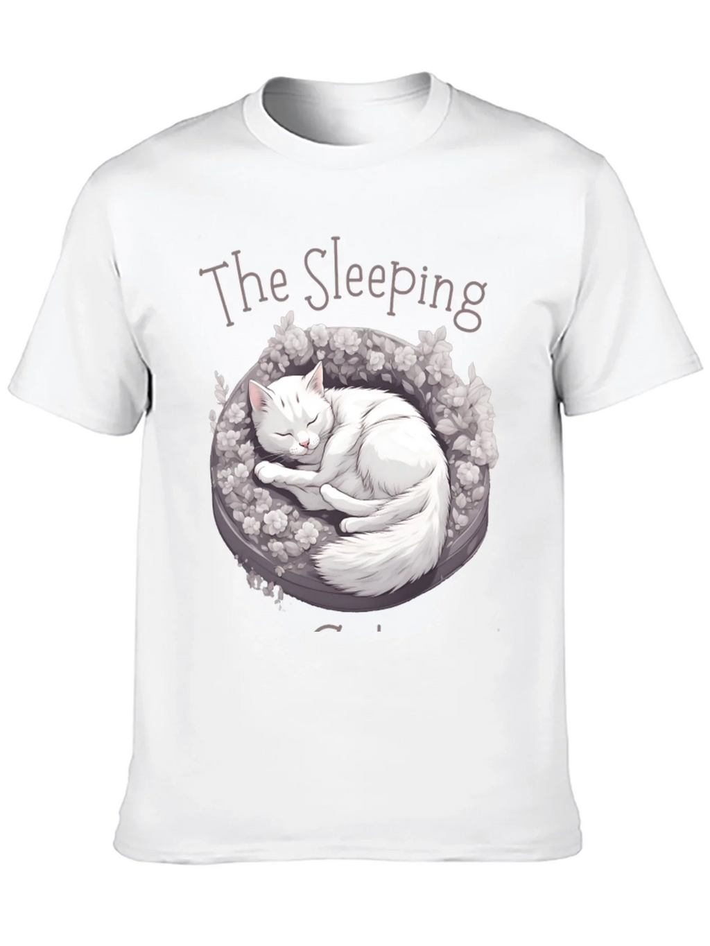 Sleeping Cat Graphic T-Shirt