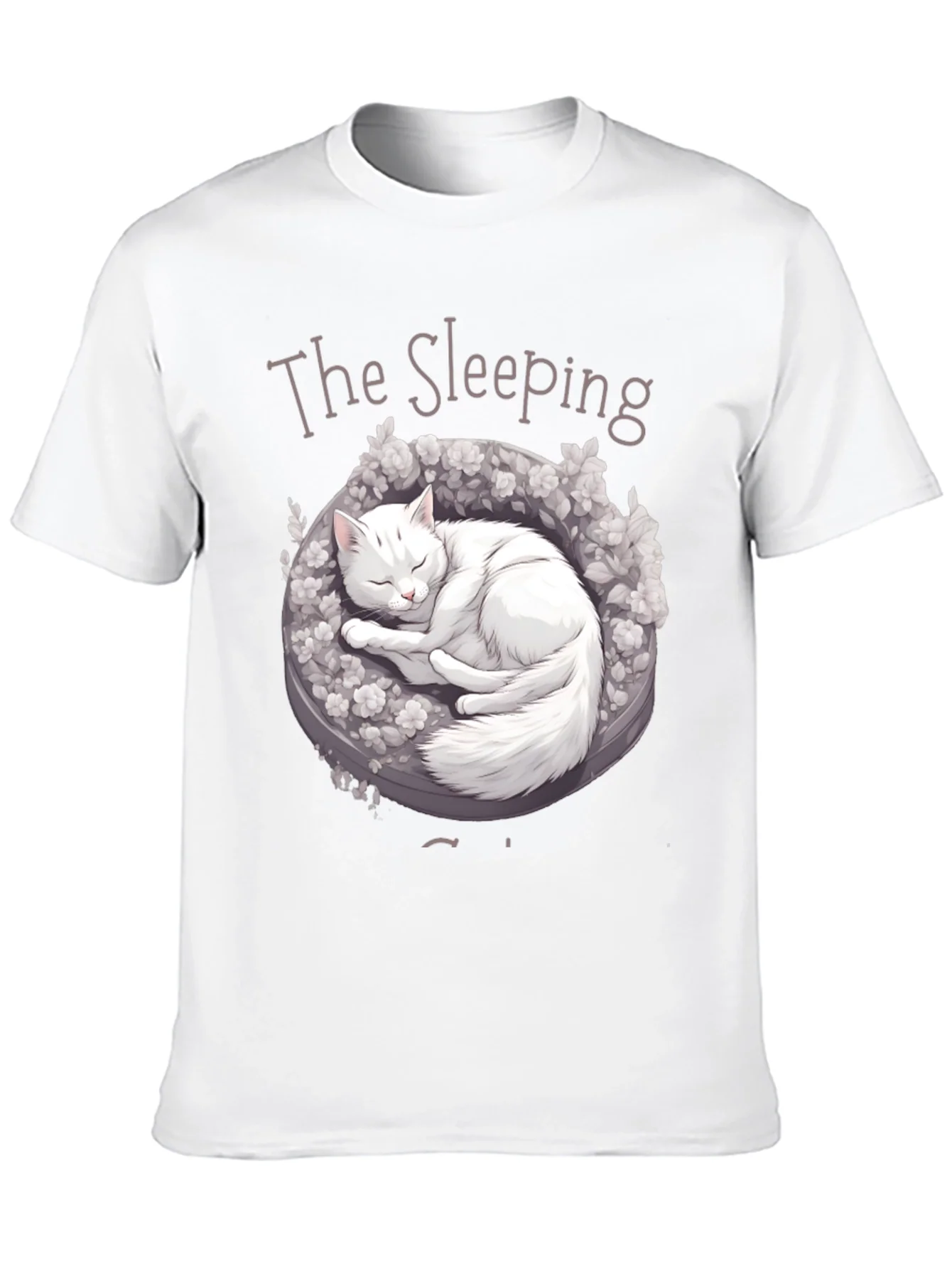 Sleeping Cat Graphic T-Shirt