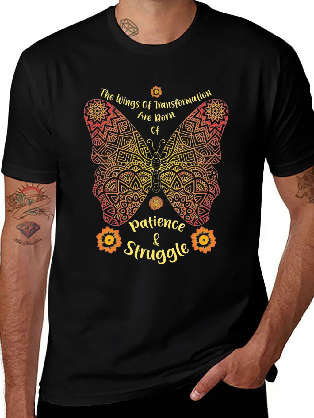 Butterfly Transformation T-Shirt - Patience & Struggle