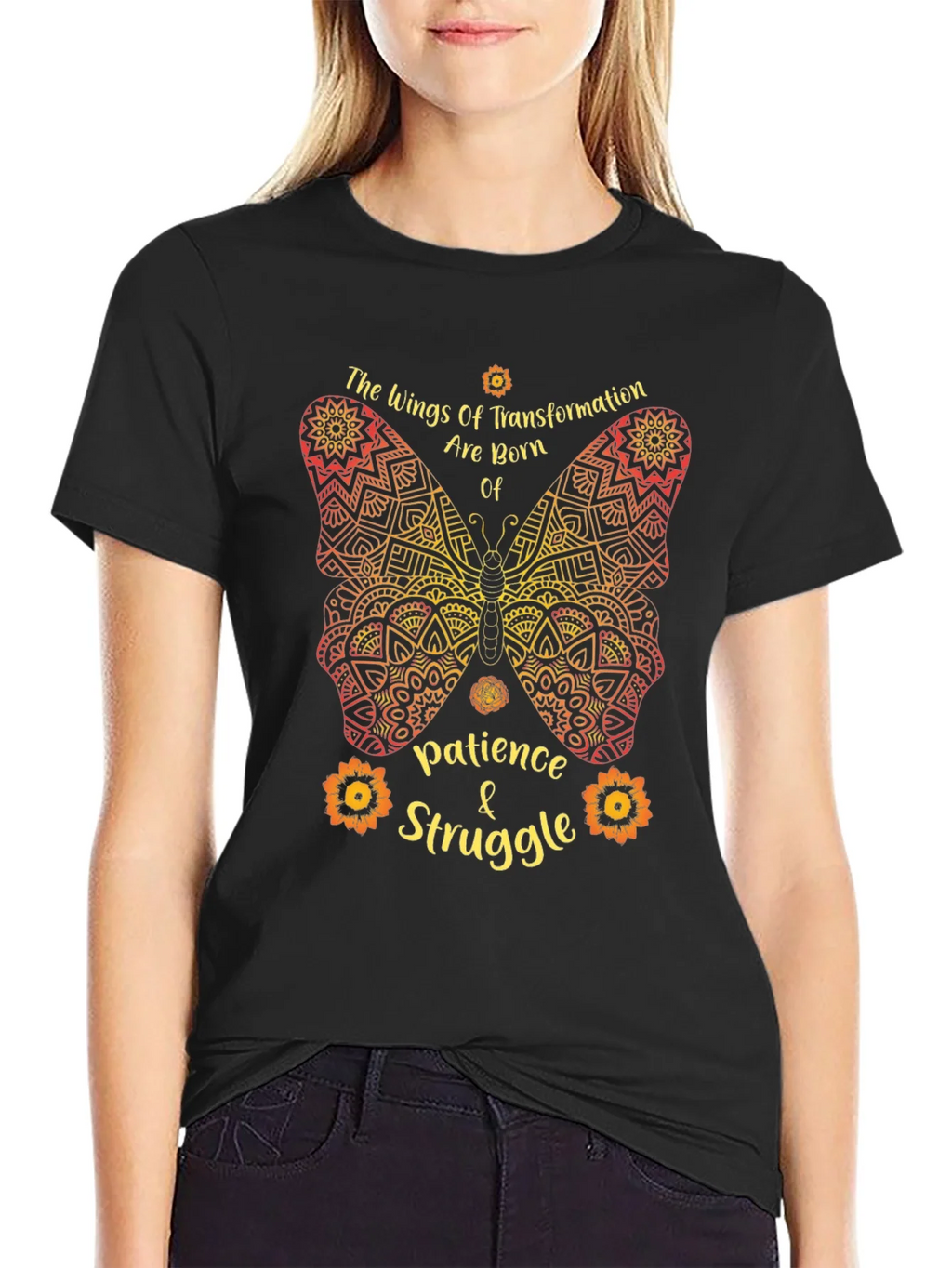 Butterfly Transformation T-Shirt - Patience & Struggle