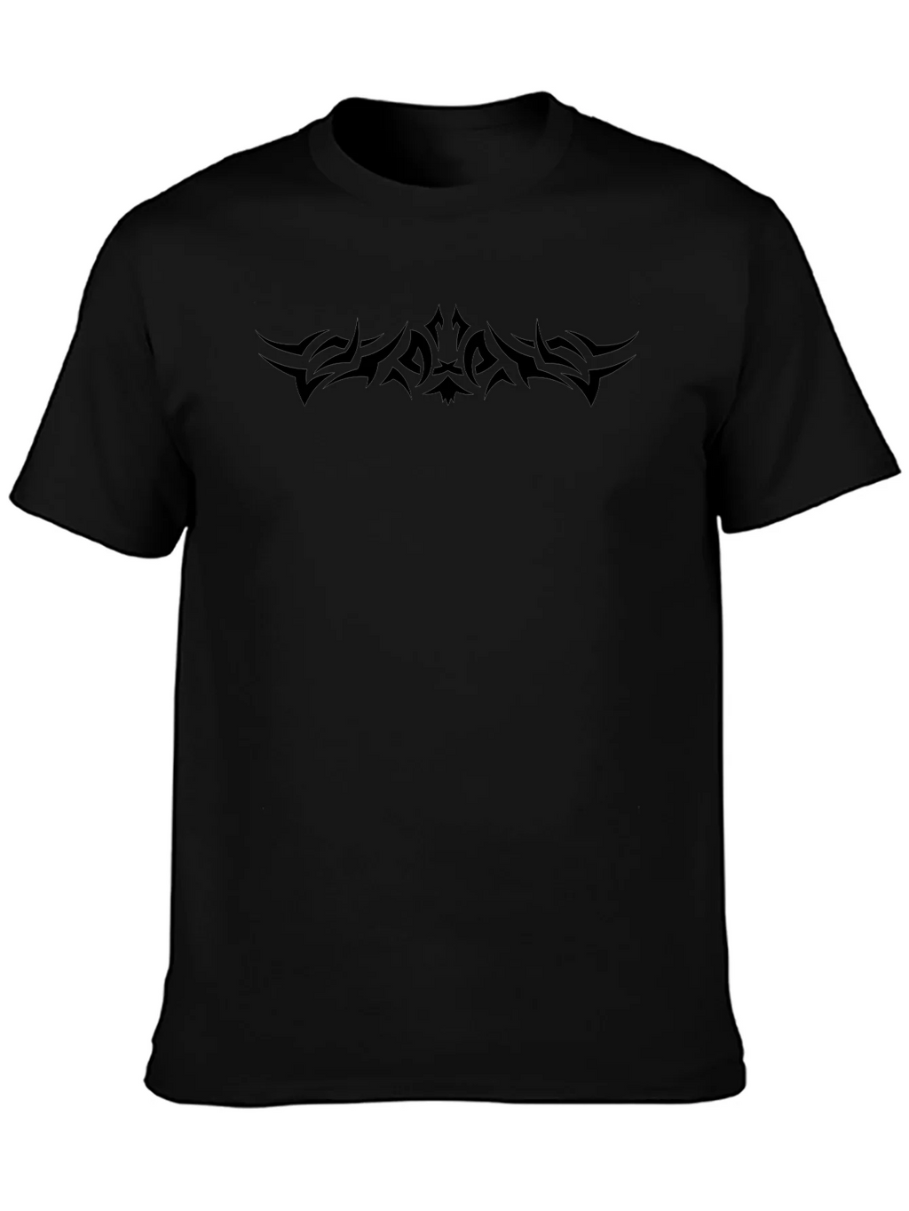 Tribal Tattoo Design Black T-Shirt