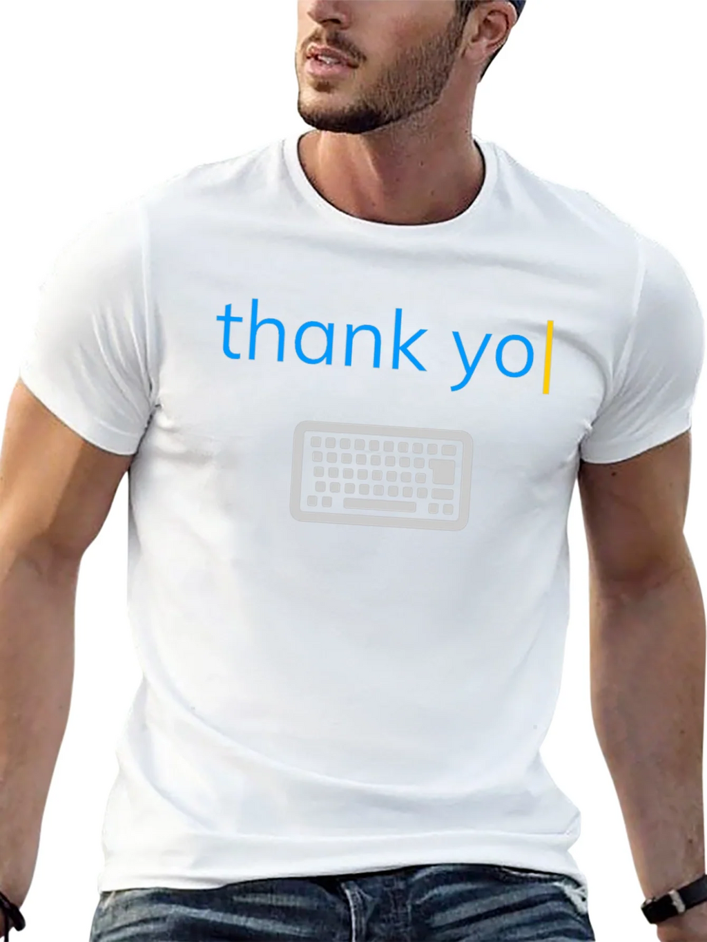Thank You Keyboard T-Shirt - Cool & Unique Design