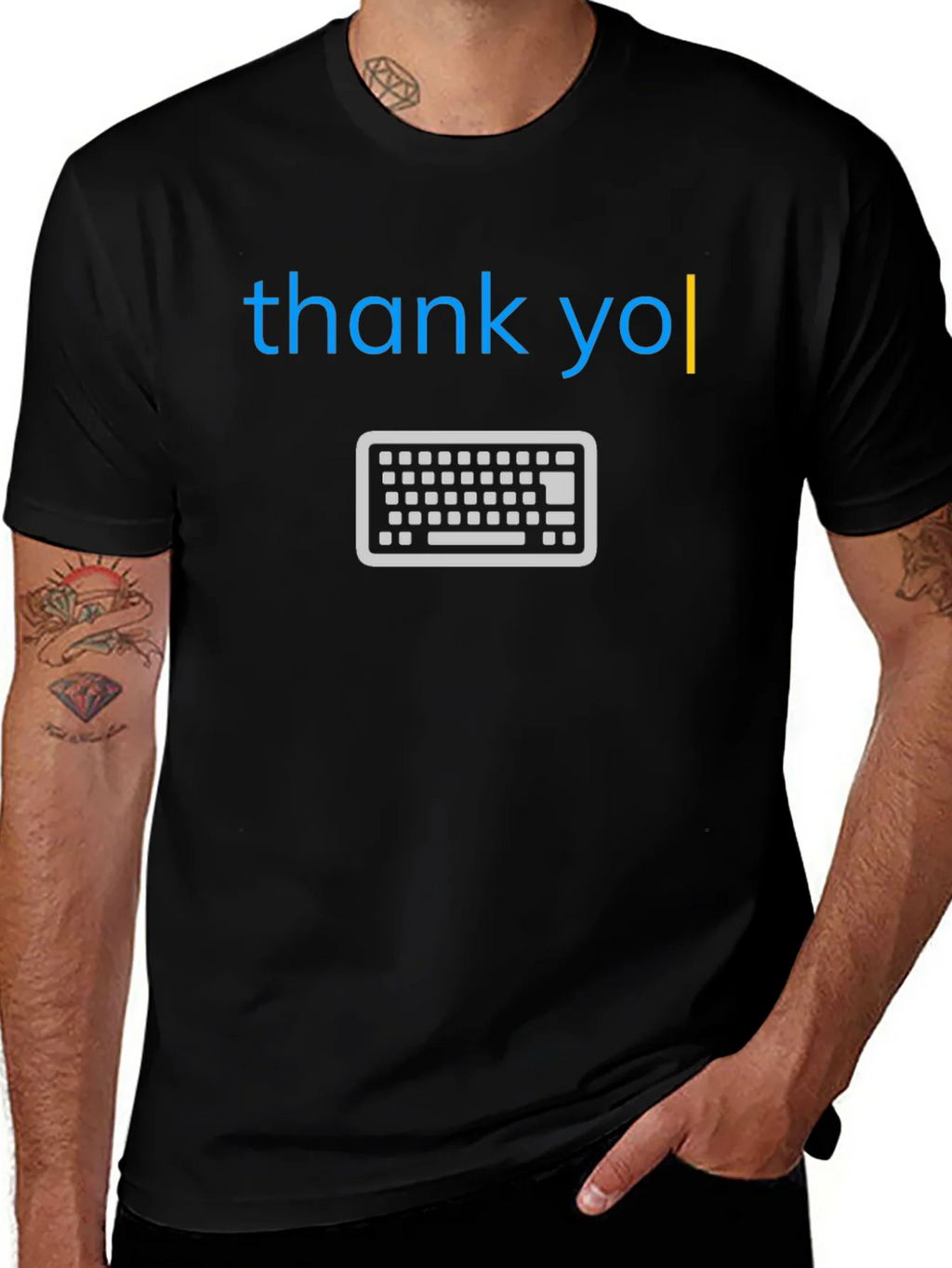 Thank You Keyboard T-Shirt - Cool & Unique Design