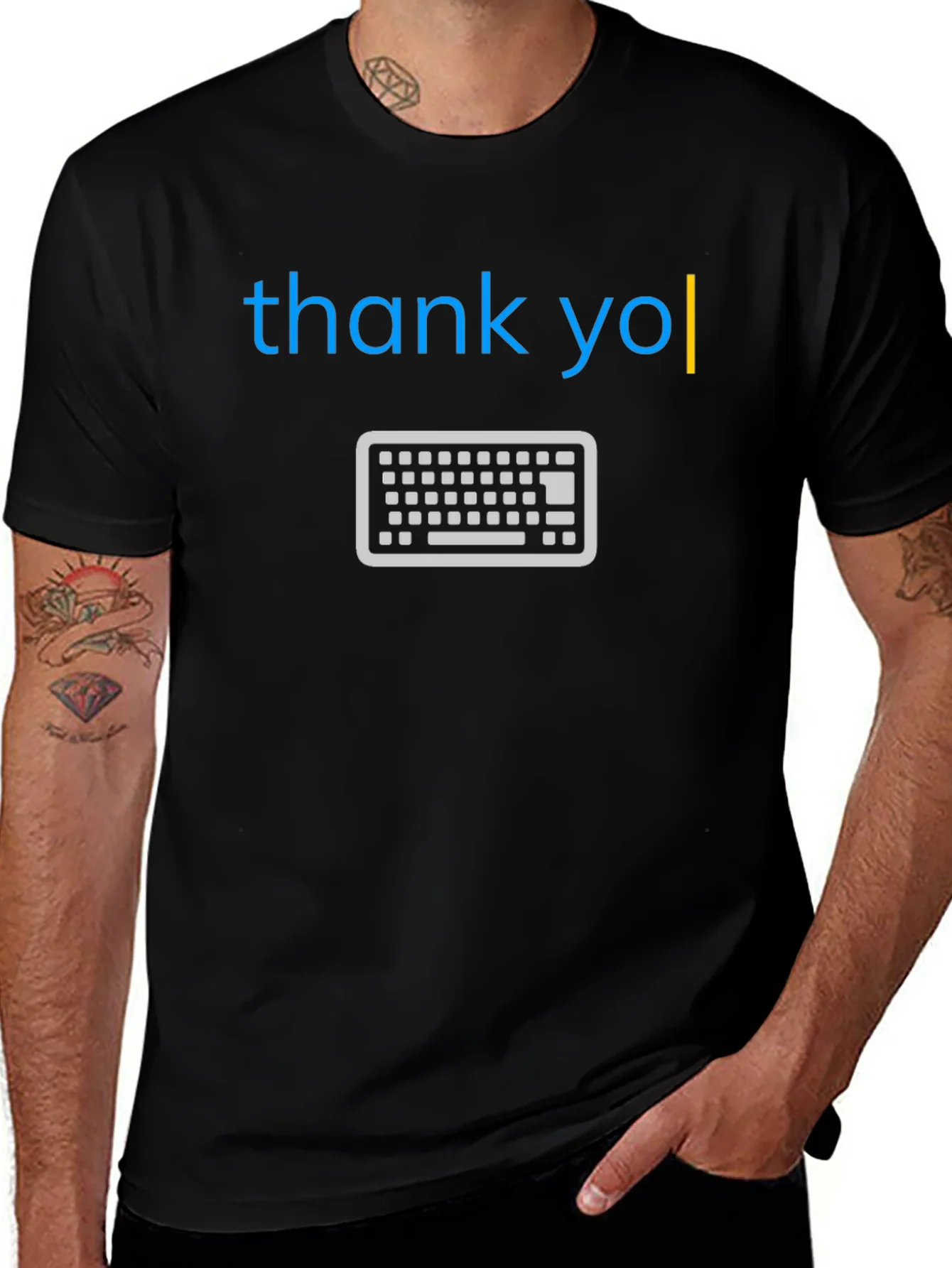 Thank You Keyboard T-Shirt - Cool & Unique Design