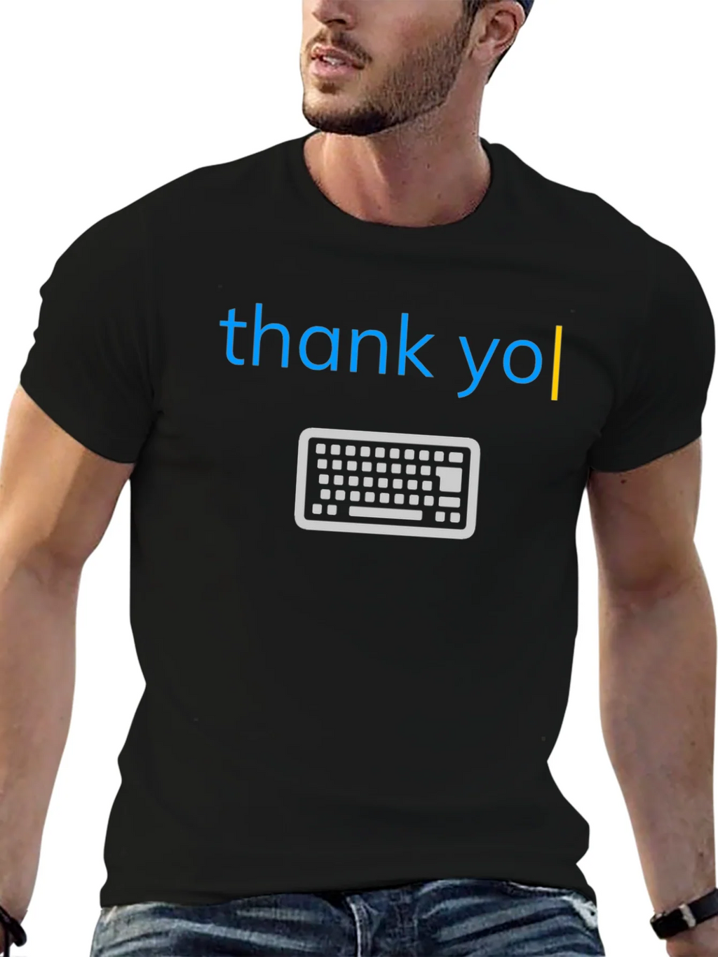 Thank You Keyboard T-Shirt - Cool & Unique Design
