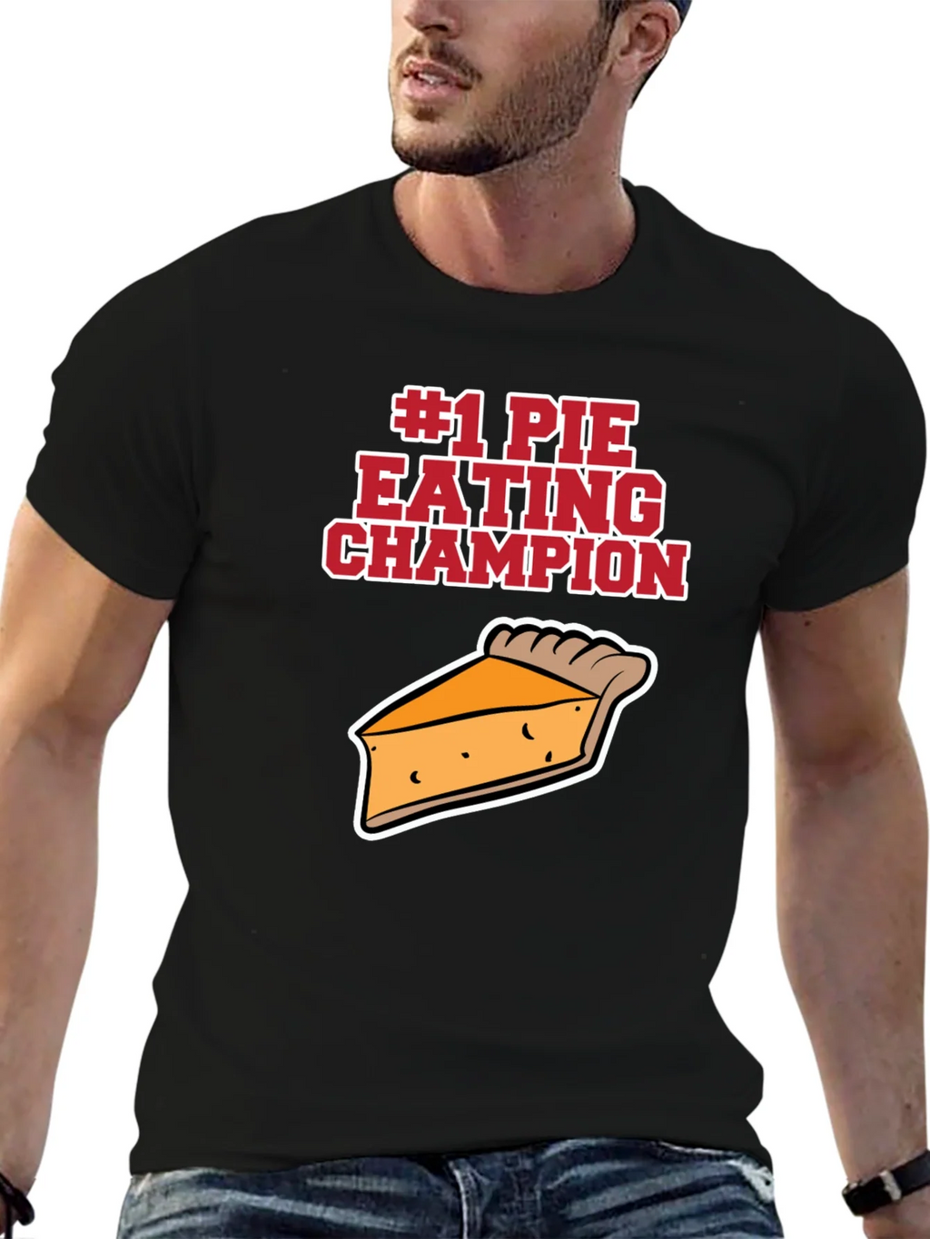 #1 Pie Eating Champion Funny Food T-Shirt