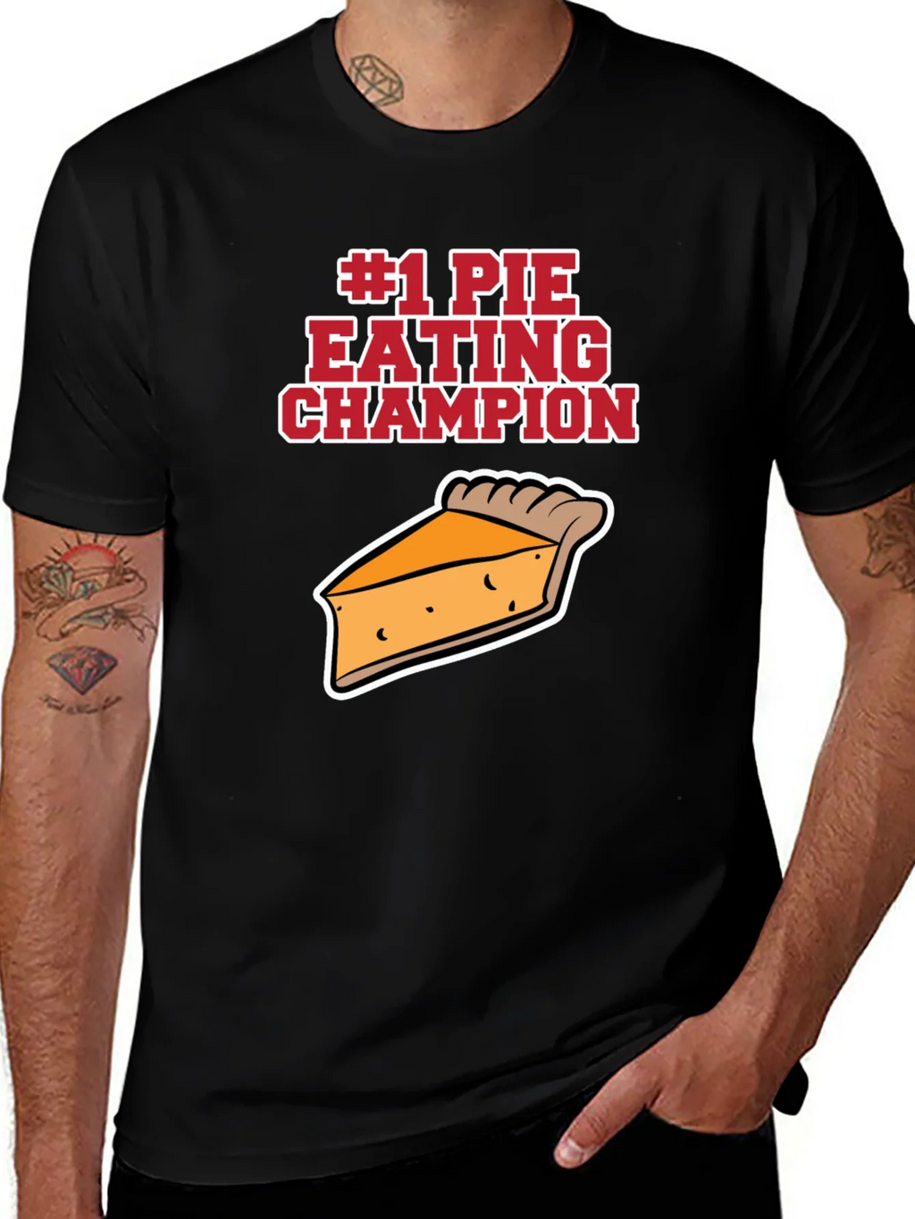 #1 Pie Eating Champion Funny Food T-Shirt