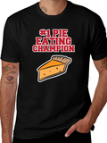 #1 Pie Eating Champion Funny Food T-Shirt