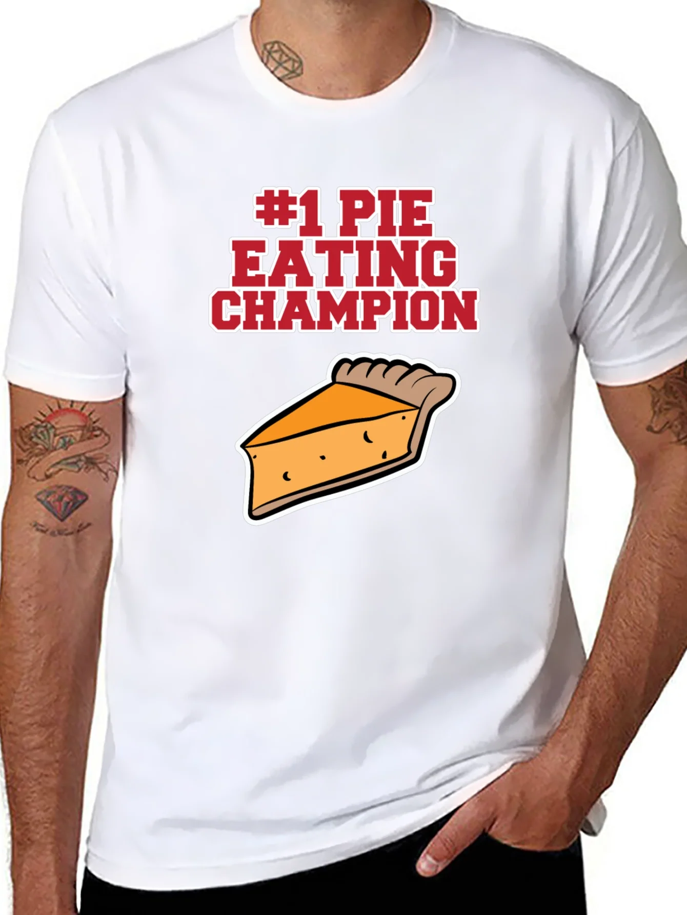 #1 Pie Eating Champion Funny Food T-Shirt