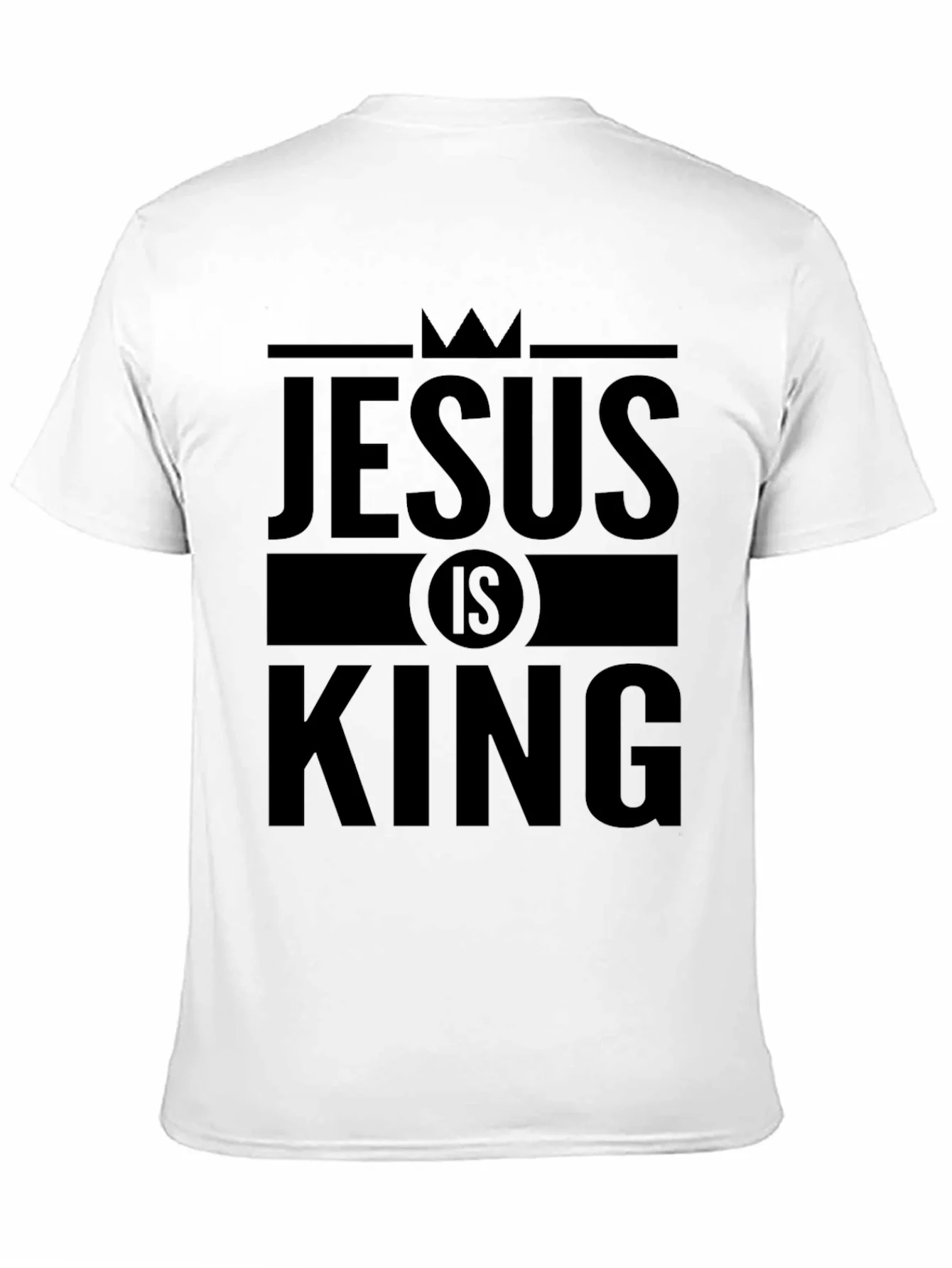 Jesus is King Graphic T-Shirt - Black