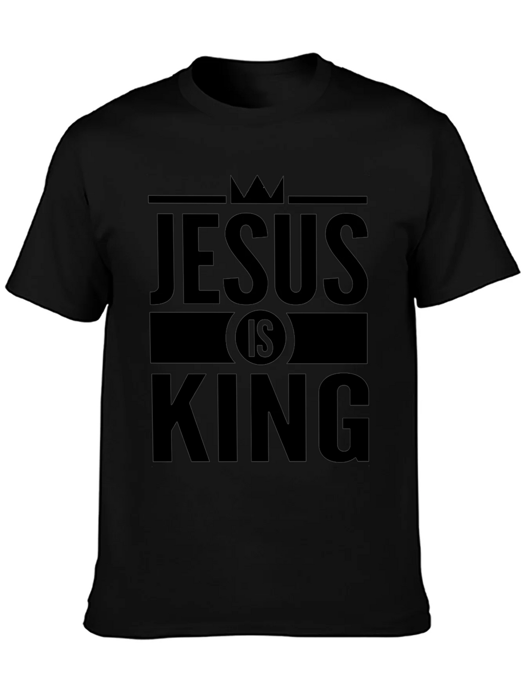 Jesus is King Graphic T-Shirt - Black