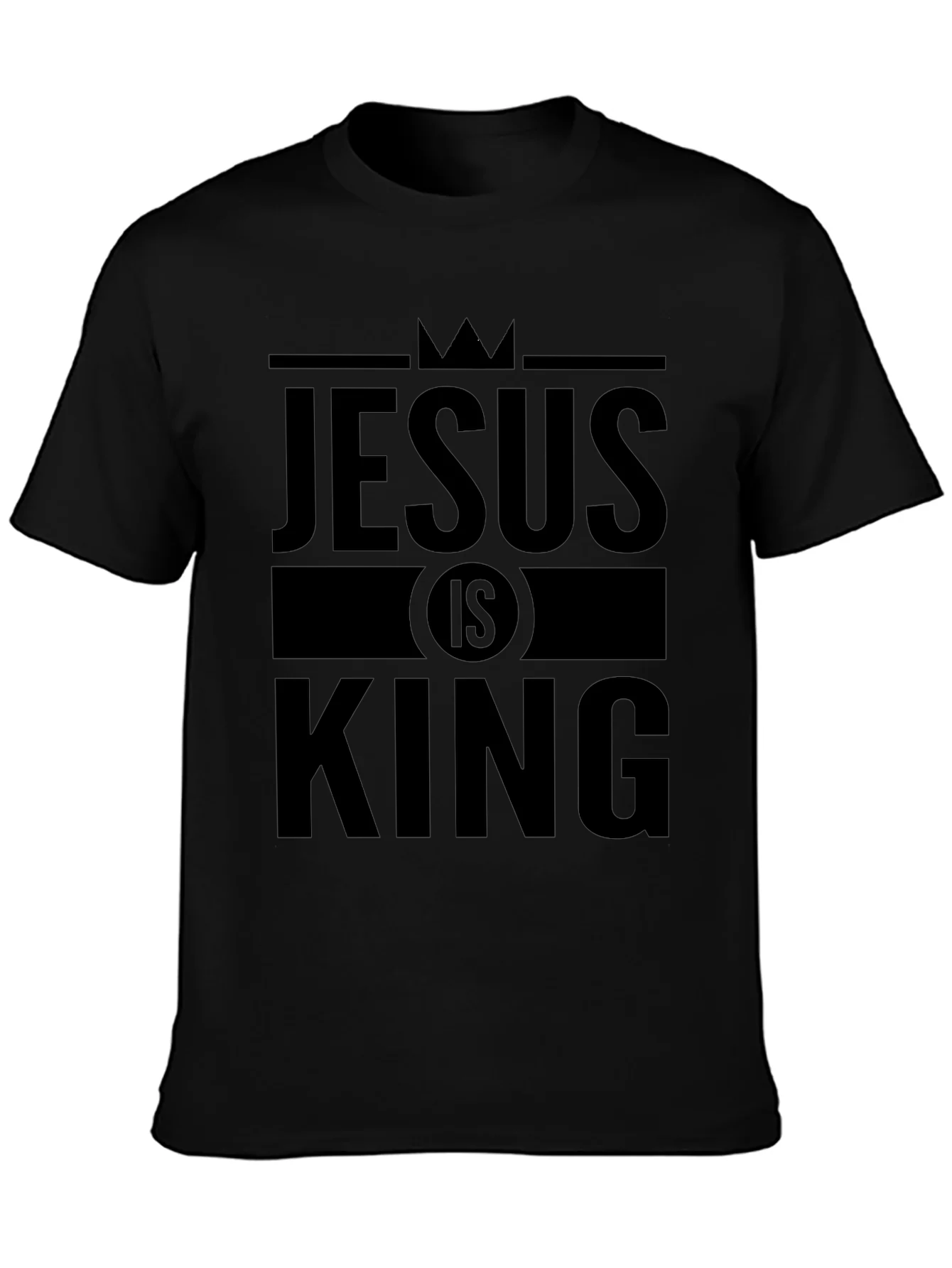 Jesus is King Graphic T-Shirt - Black