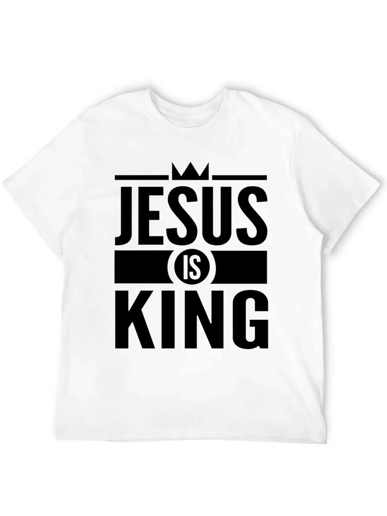 Jesus is King Graphic T-Shirt - Black