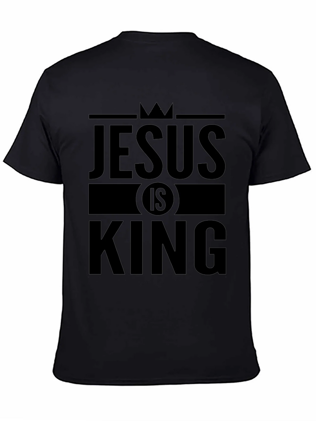 Jesus is King Graphic T-Shirt - Black
