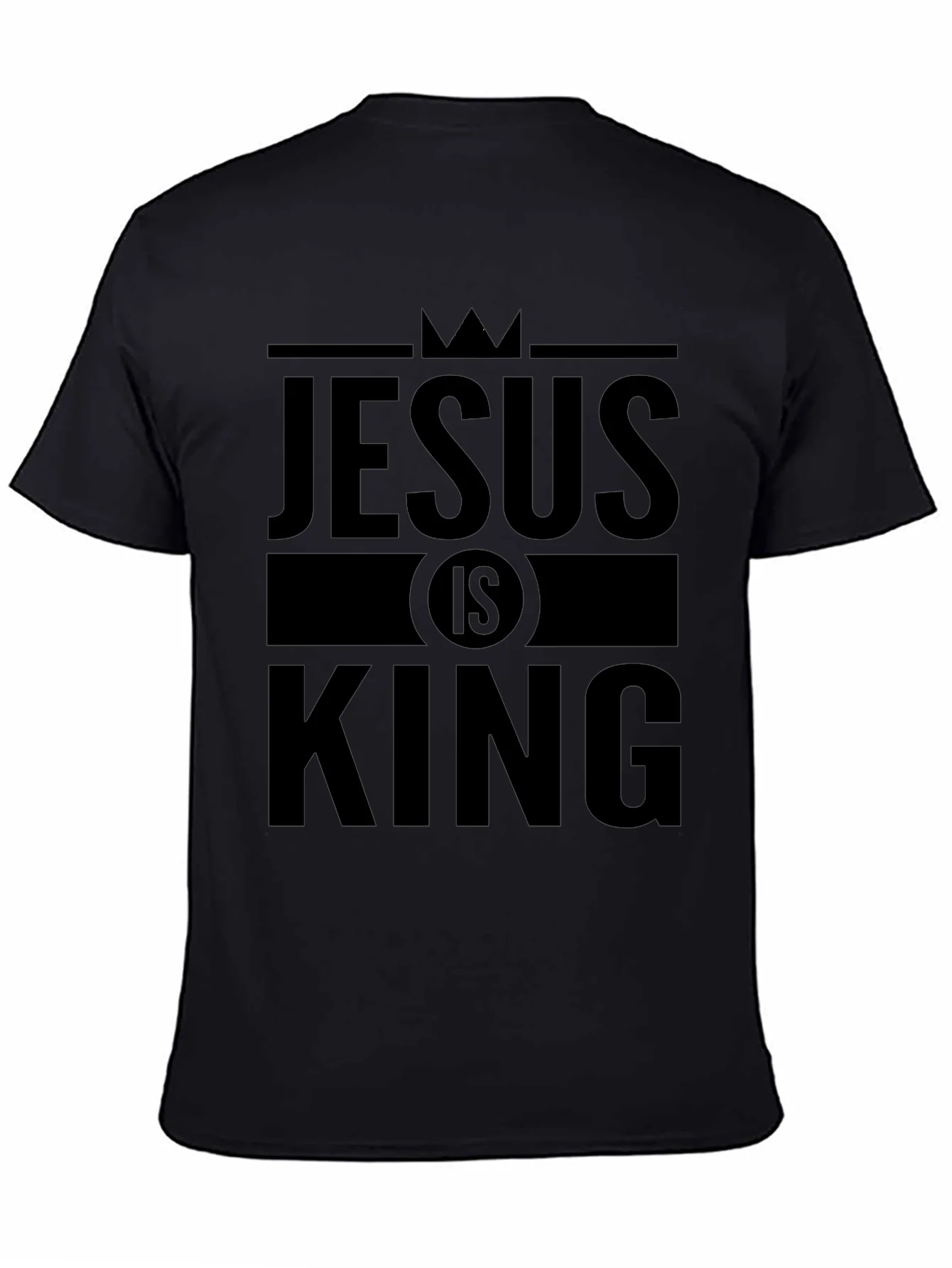 Jesus is King Graphic T-Shirt - Black