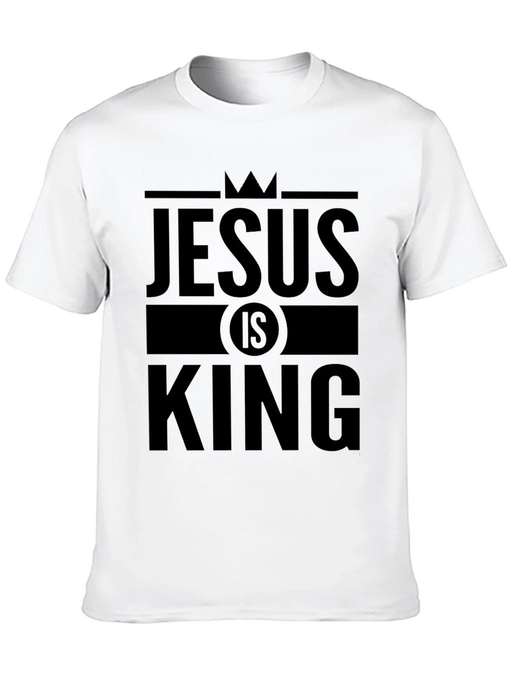Jesus is King Graphic T-Shirt - Black