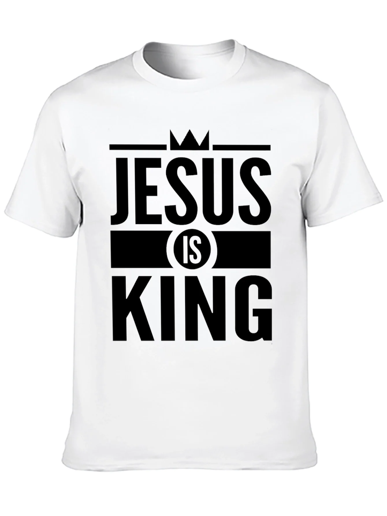 Jesus is King Graphic T-Shirt - Black