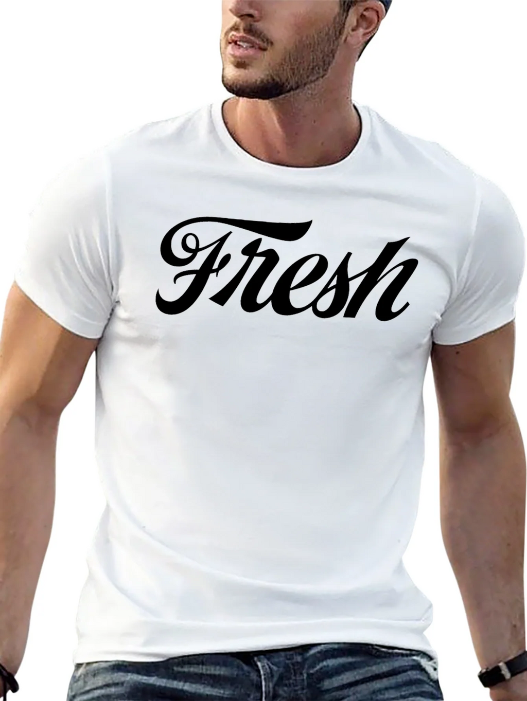 Fresh Script Black T-Shirt