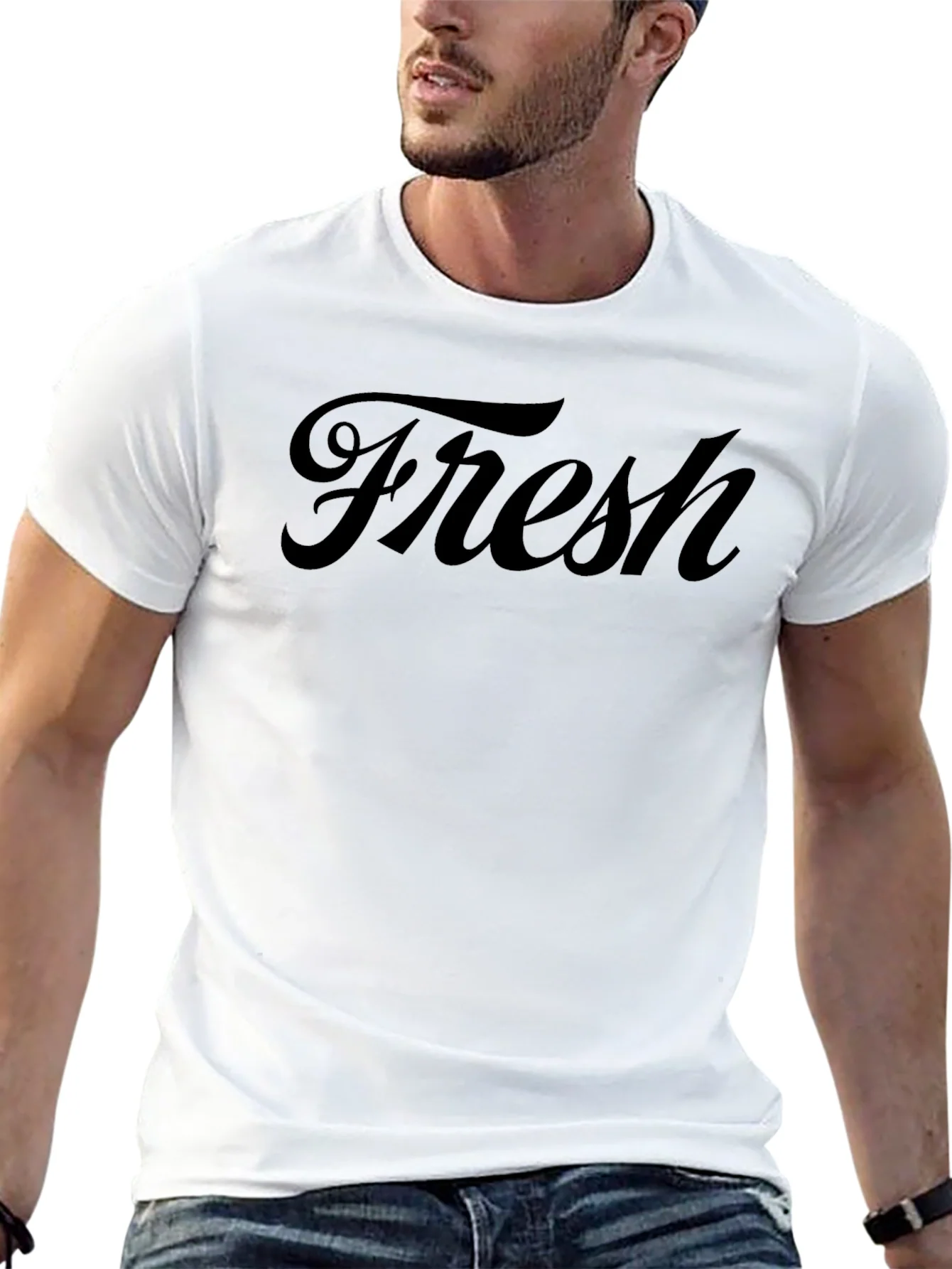 Fresh Script Black T-Shirt