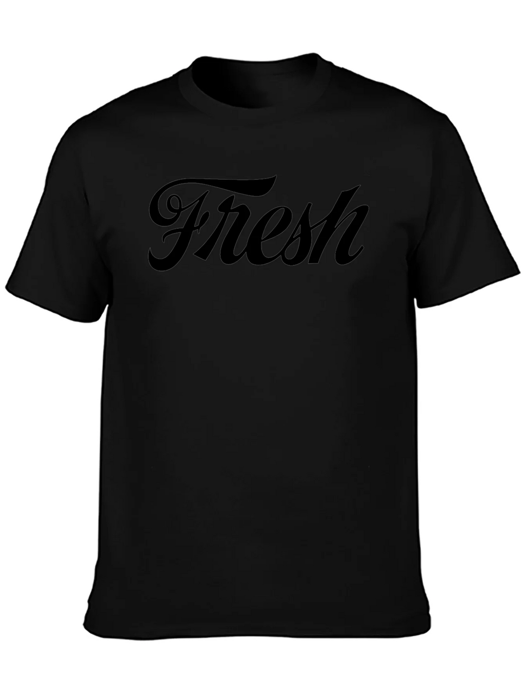Fresh Script Black T-Shirt