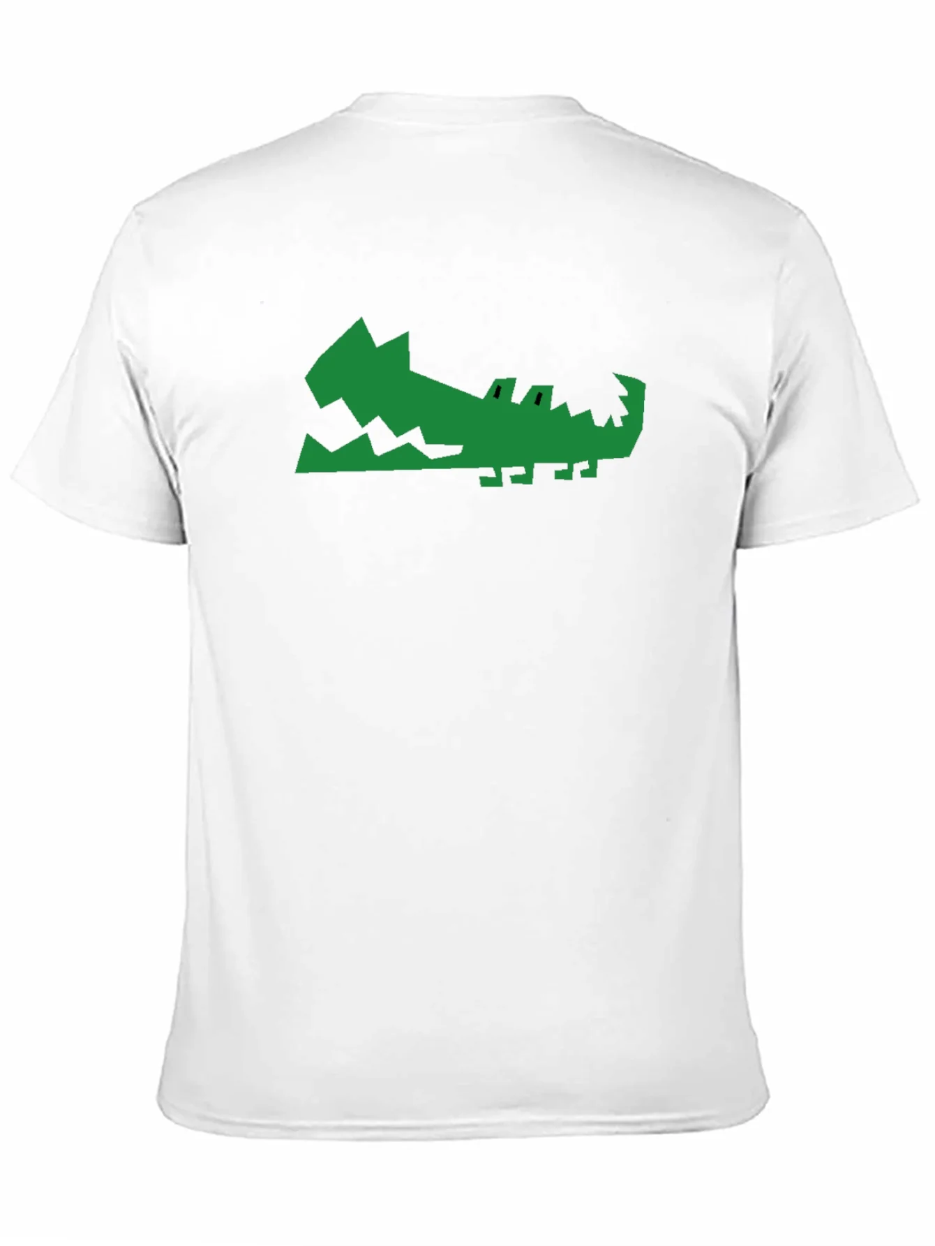 Green Gator Graphic Print Black T-Shirt