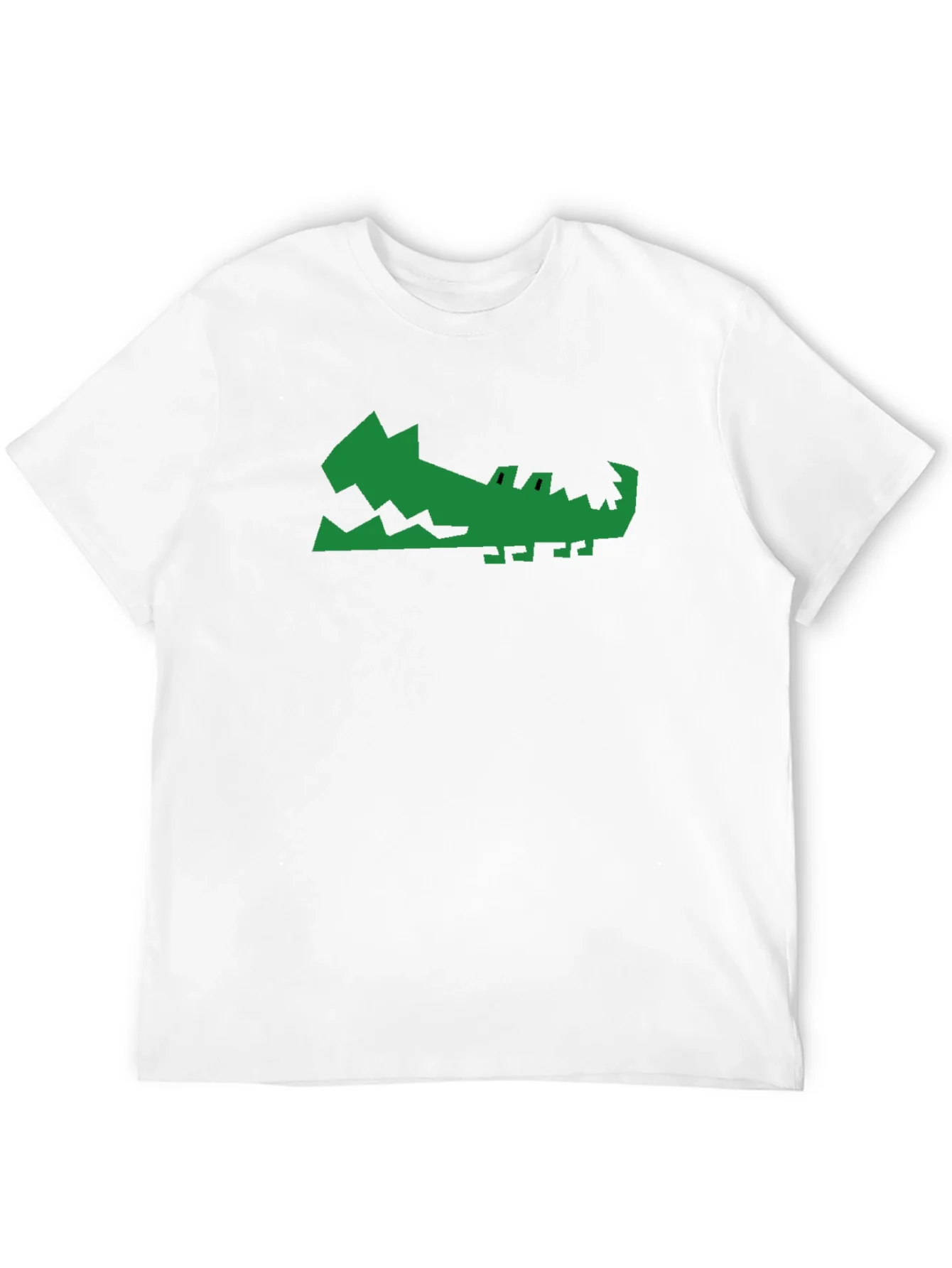 Green Gator Graphic Print Black T-Shirt