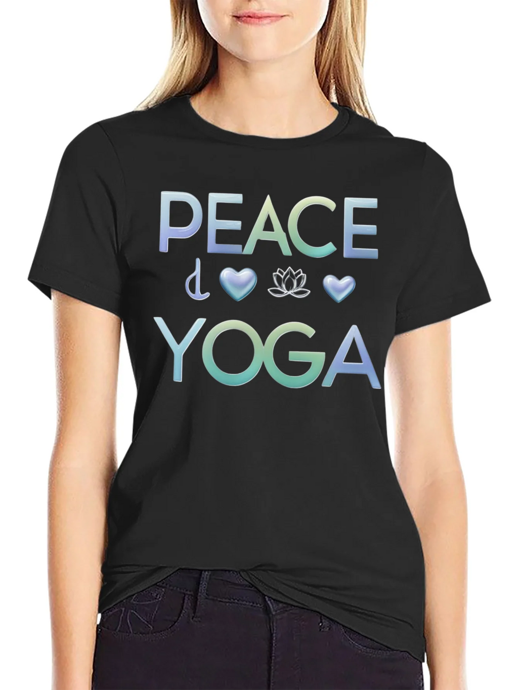 Peace Yoga Graphic T-Shirt
